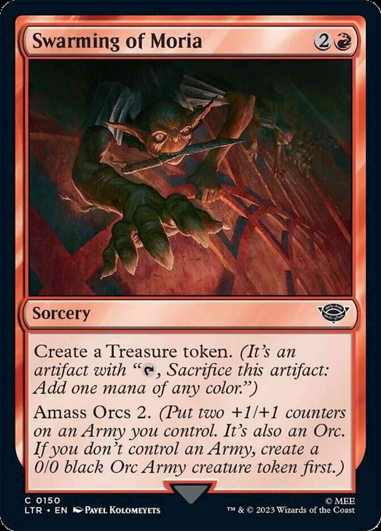 Swarming of Moria magic card front