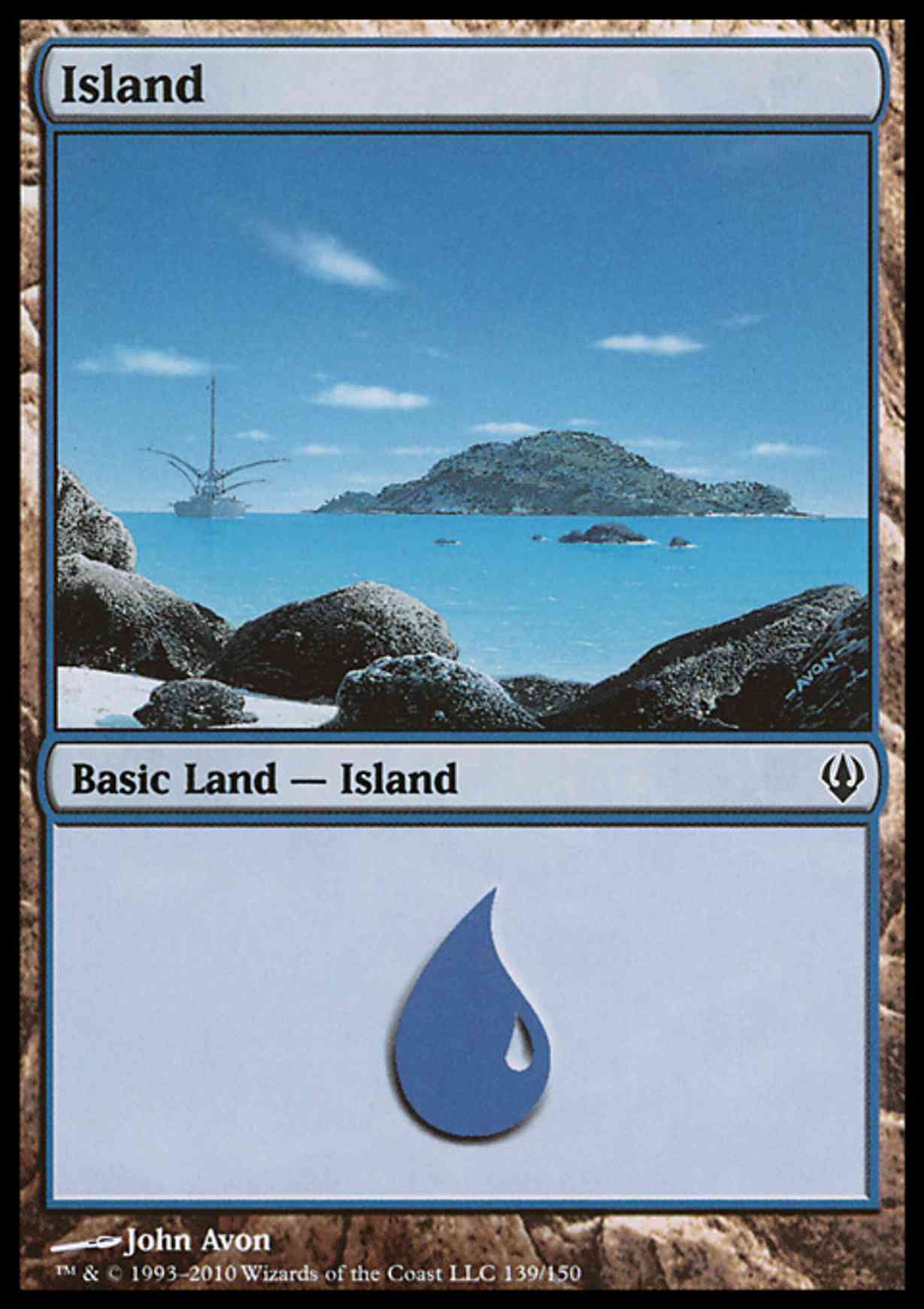 Island (139) magic card front