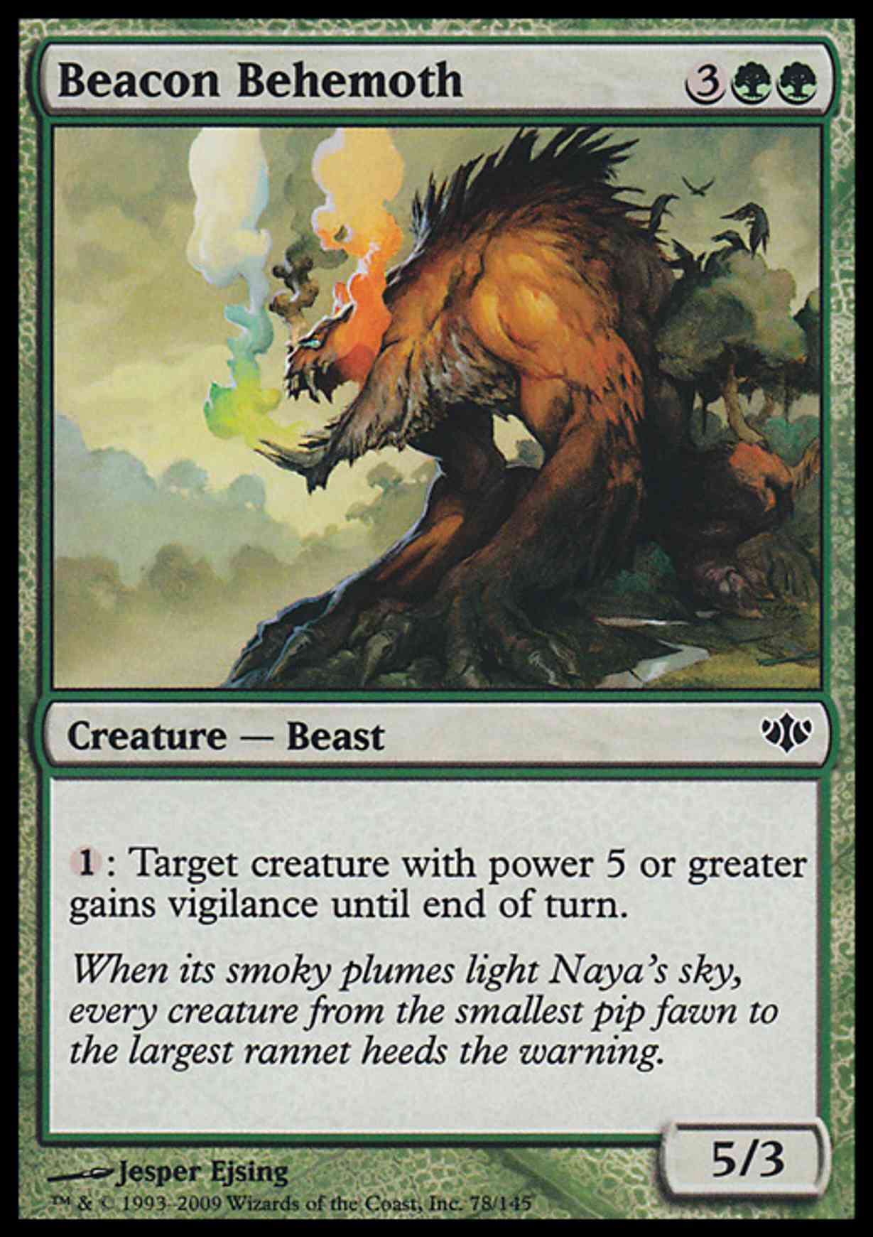 Beacon Behemoth magic card front