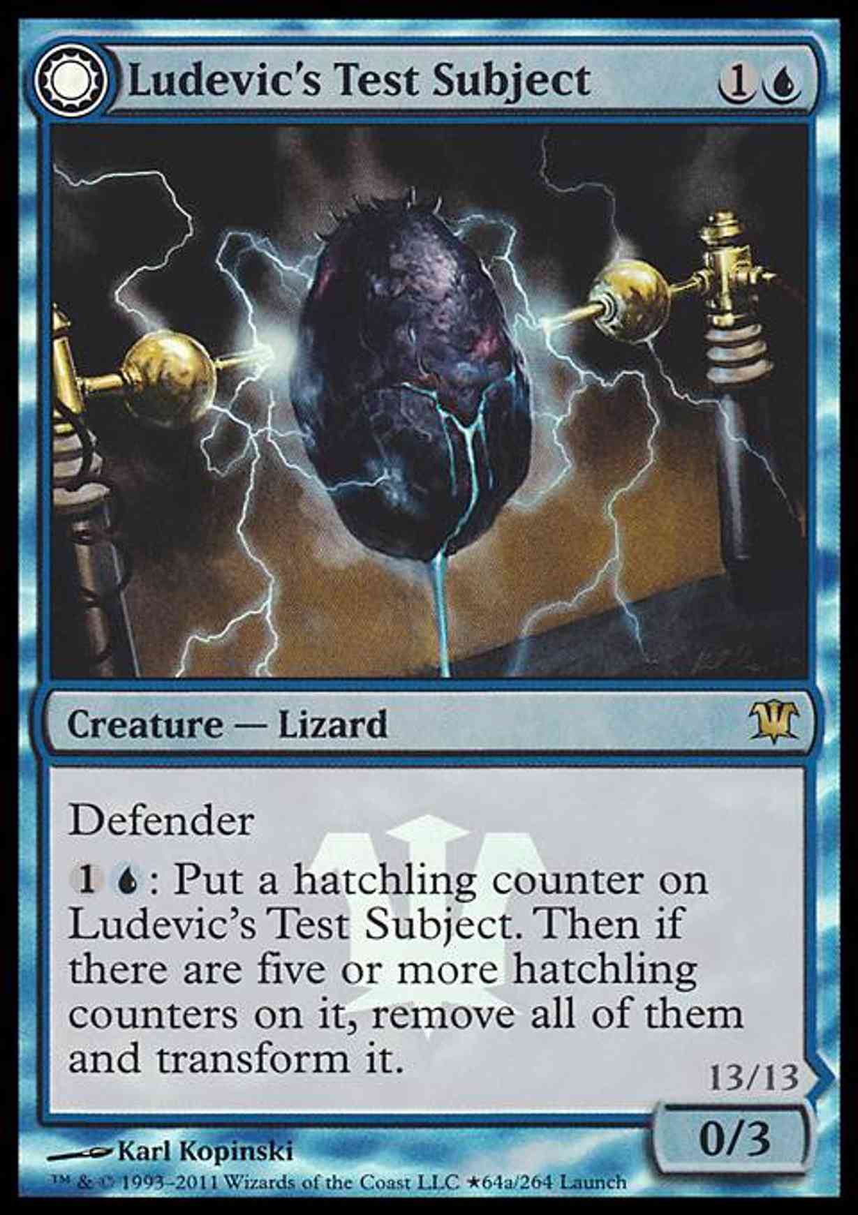 Ludevic's Test Subject magic card front