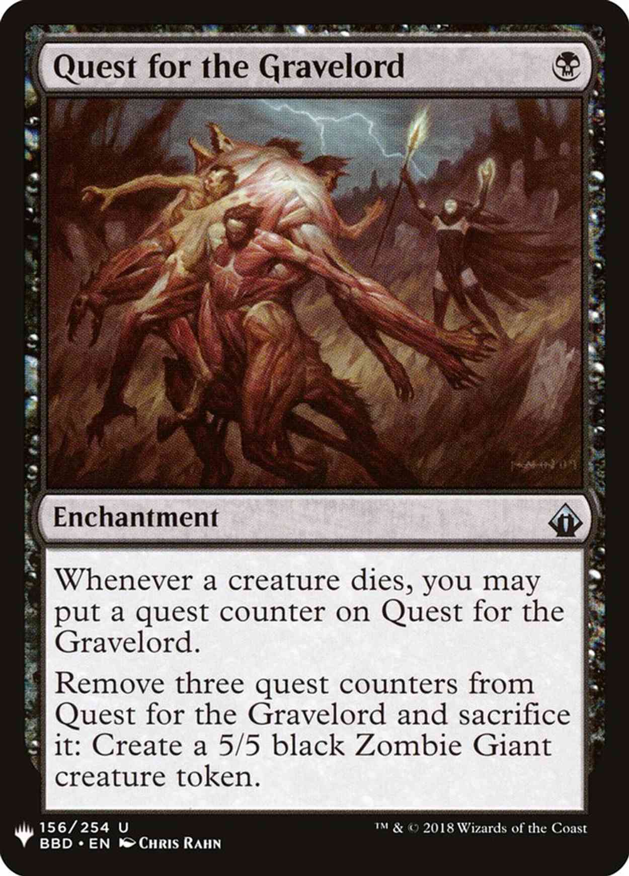 Quest for the Gravelord magic card front