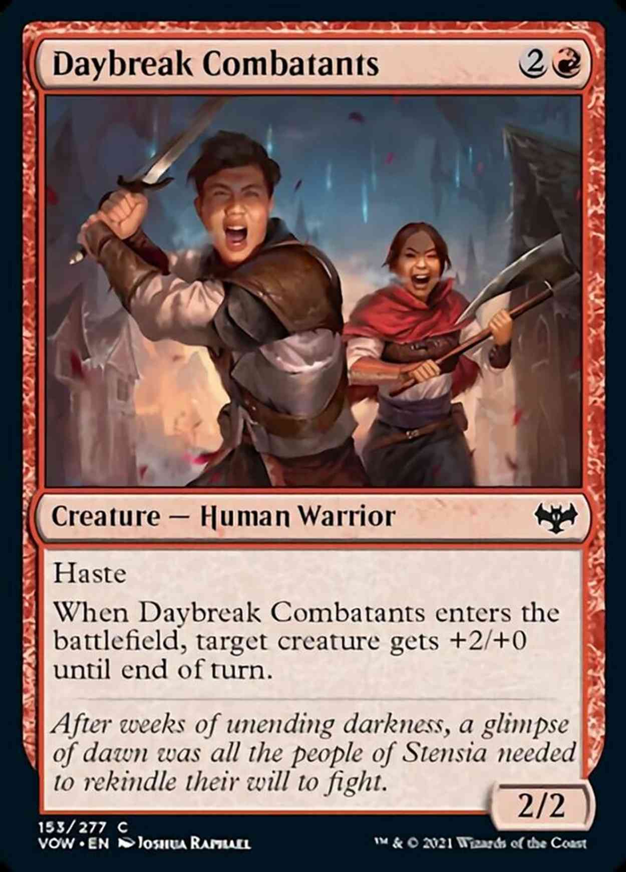 Daybreak Combatants magic card front