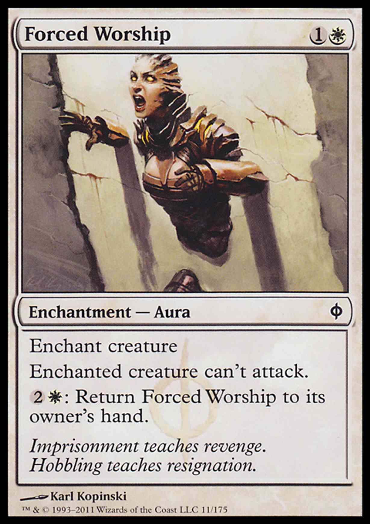 Forced Worship magic card front
