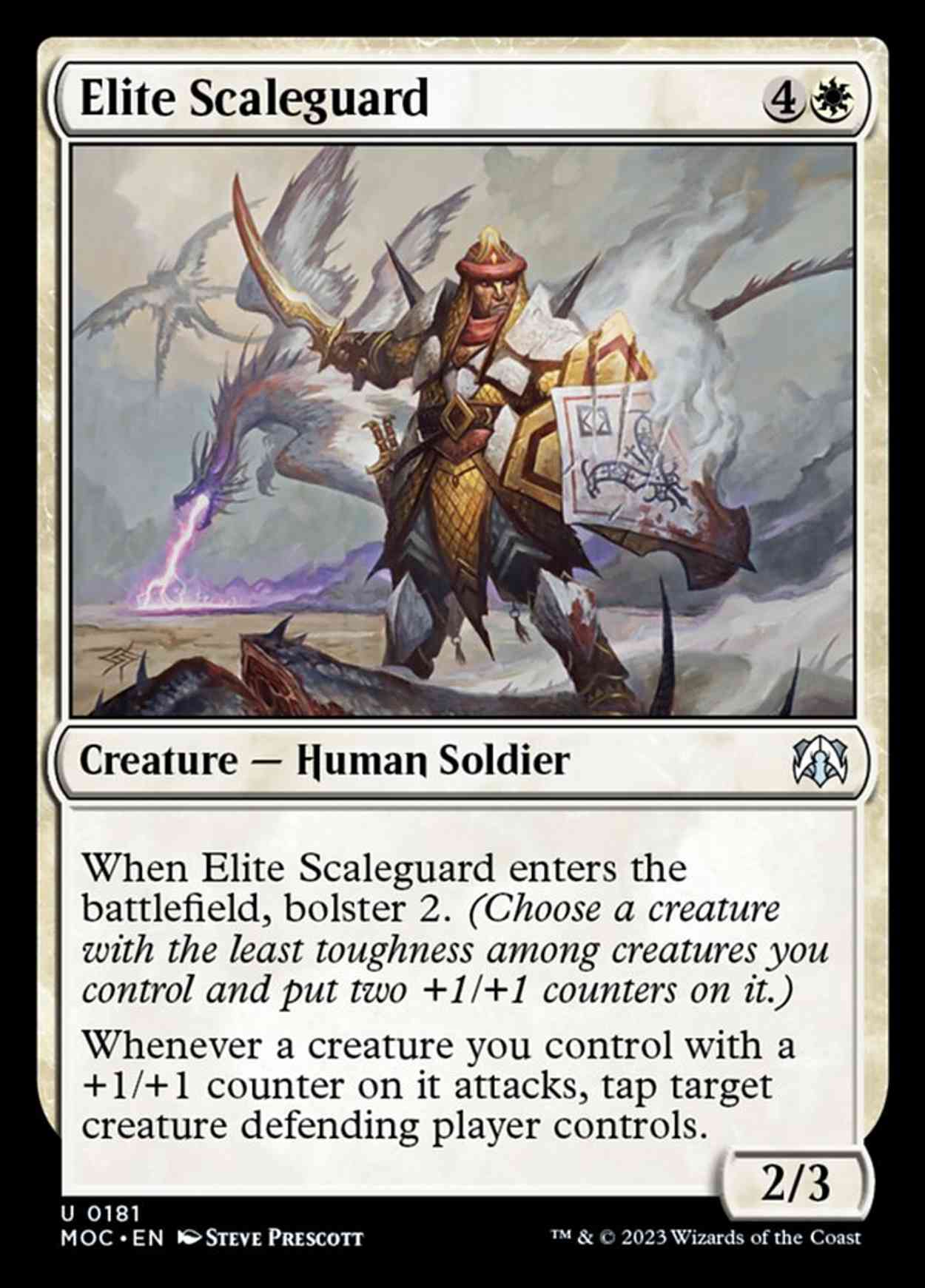 Elite Scaleguard magic card front