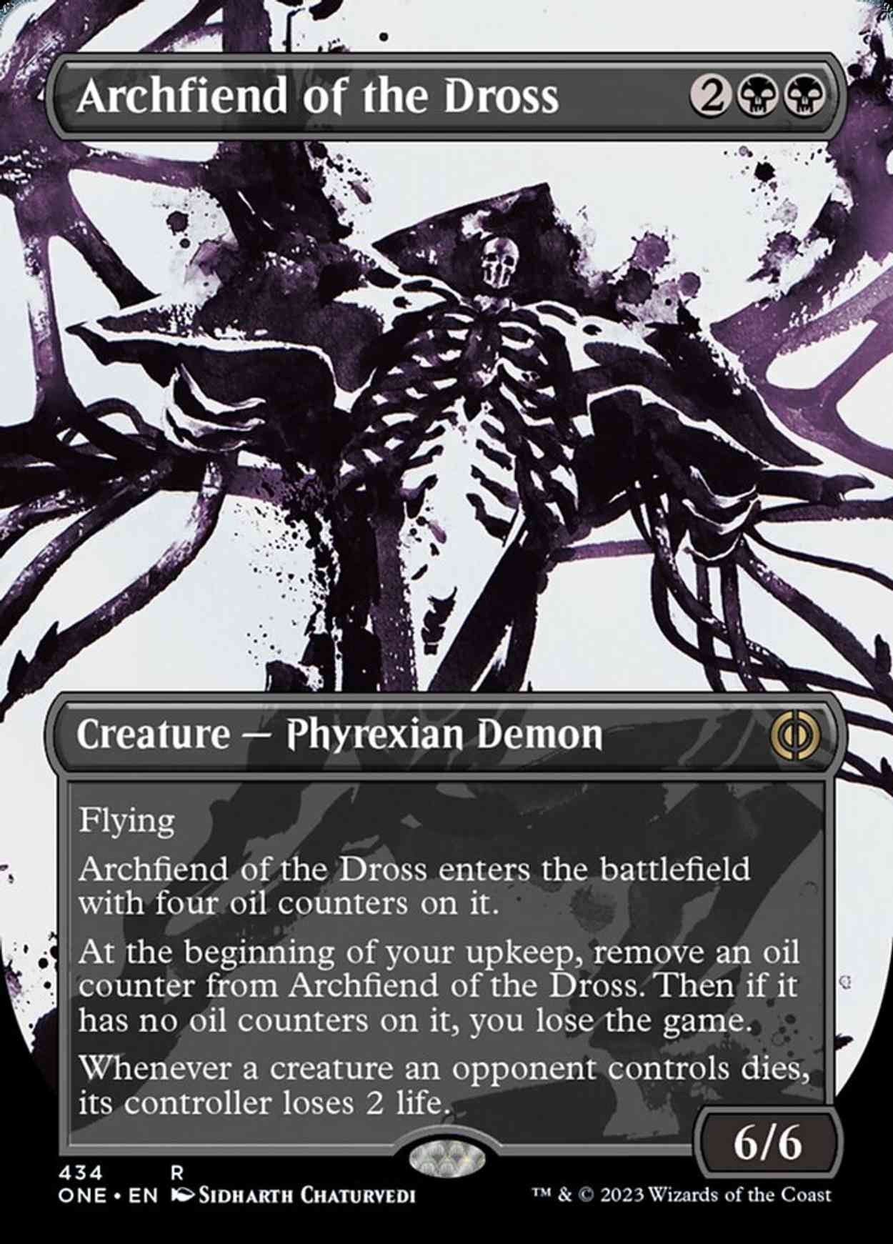 Archfiend of the Dross (Showcase) (Step-and-Compleat Foil) magic card front