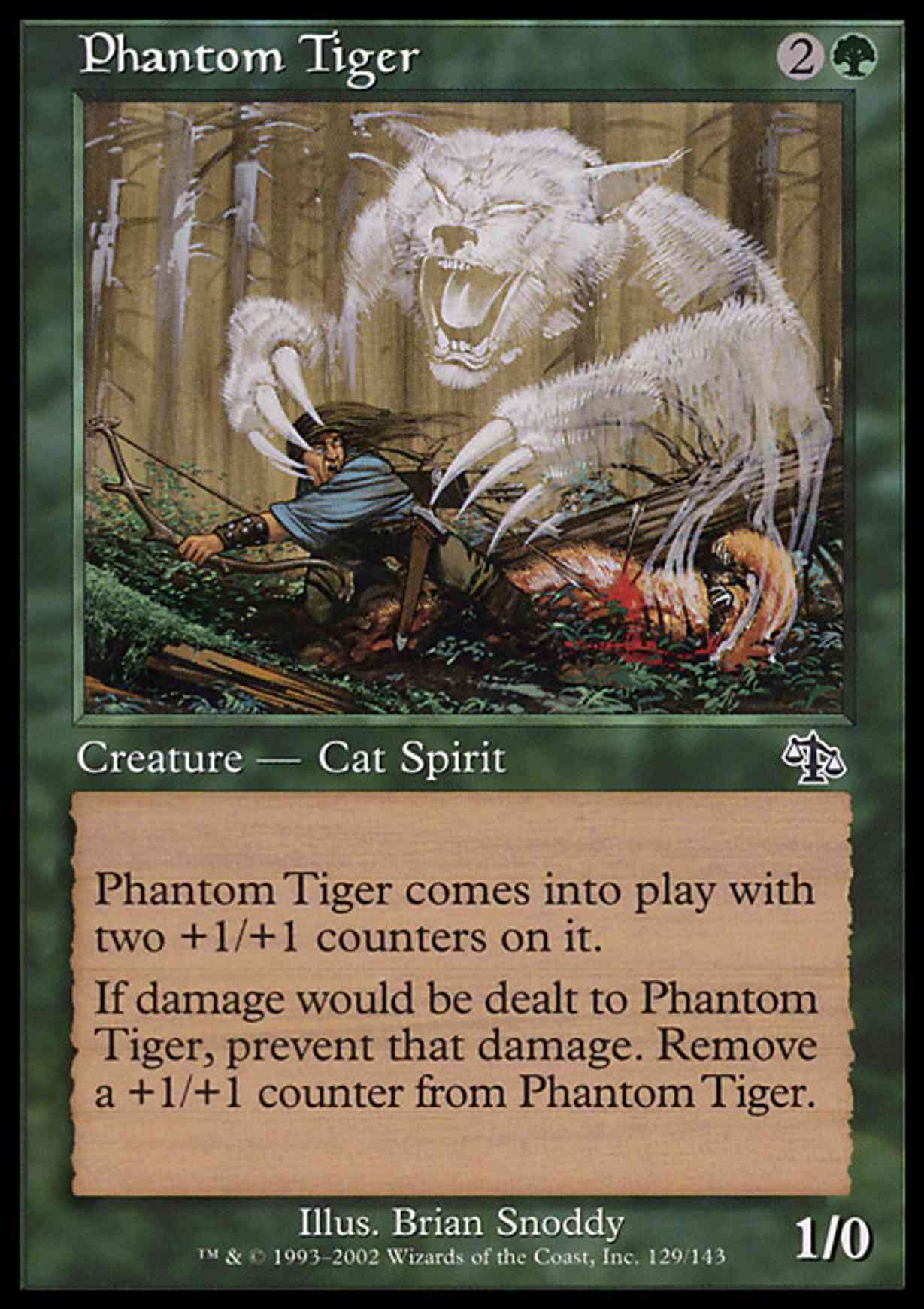 Phantom Tiger magic card front