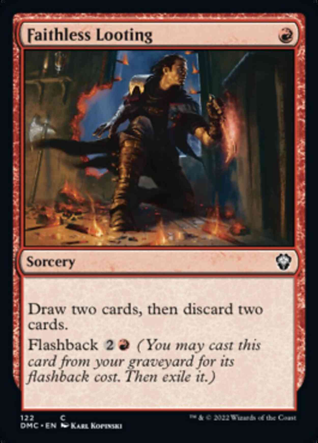 Faithless Looting magic card front