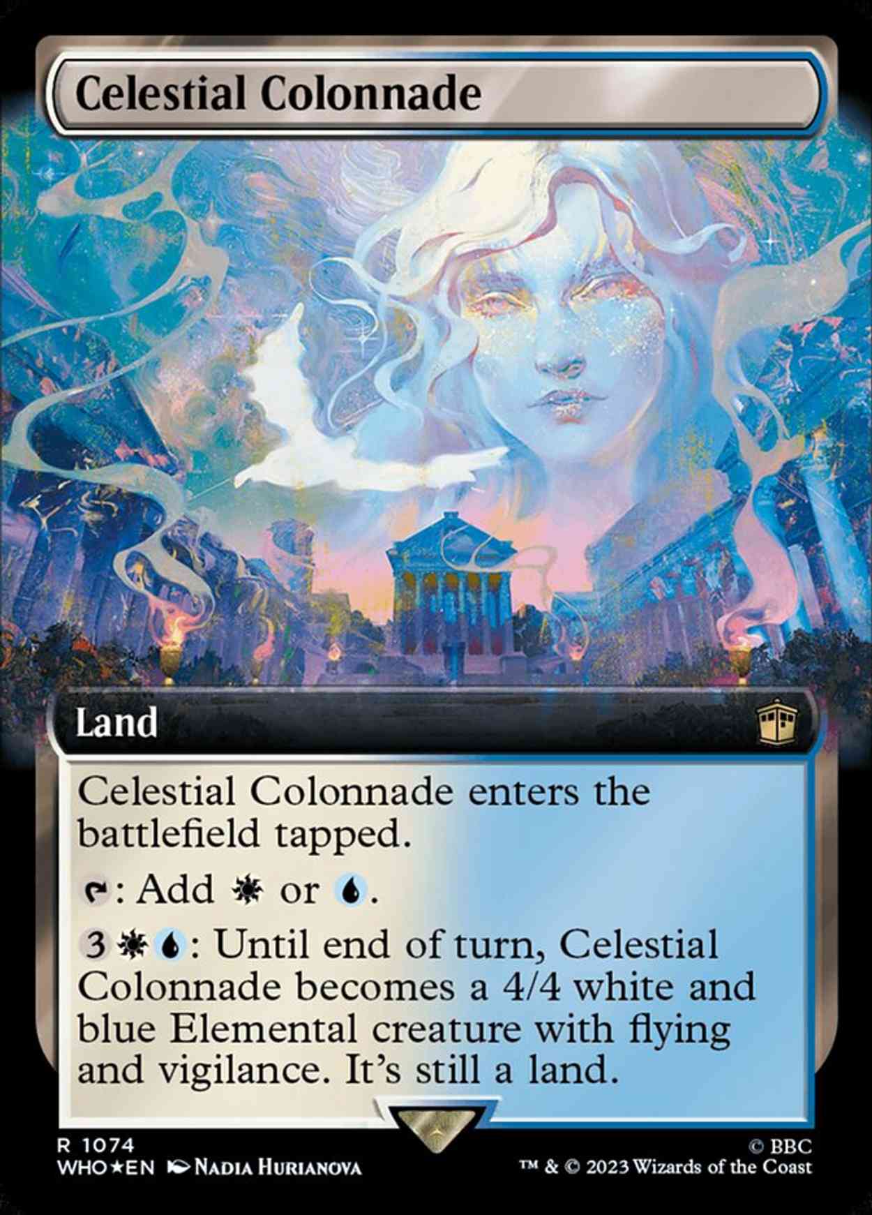 Celestial Colonnade (Extended Art) (Surge Foil) magic card front