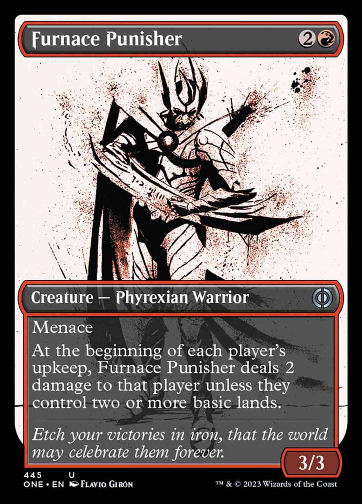 Furnace Punisher (Showcase) (Step-and-Compleat Foil) magic card front