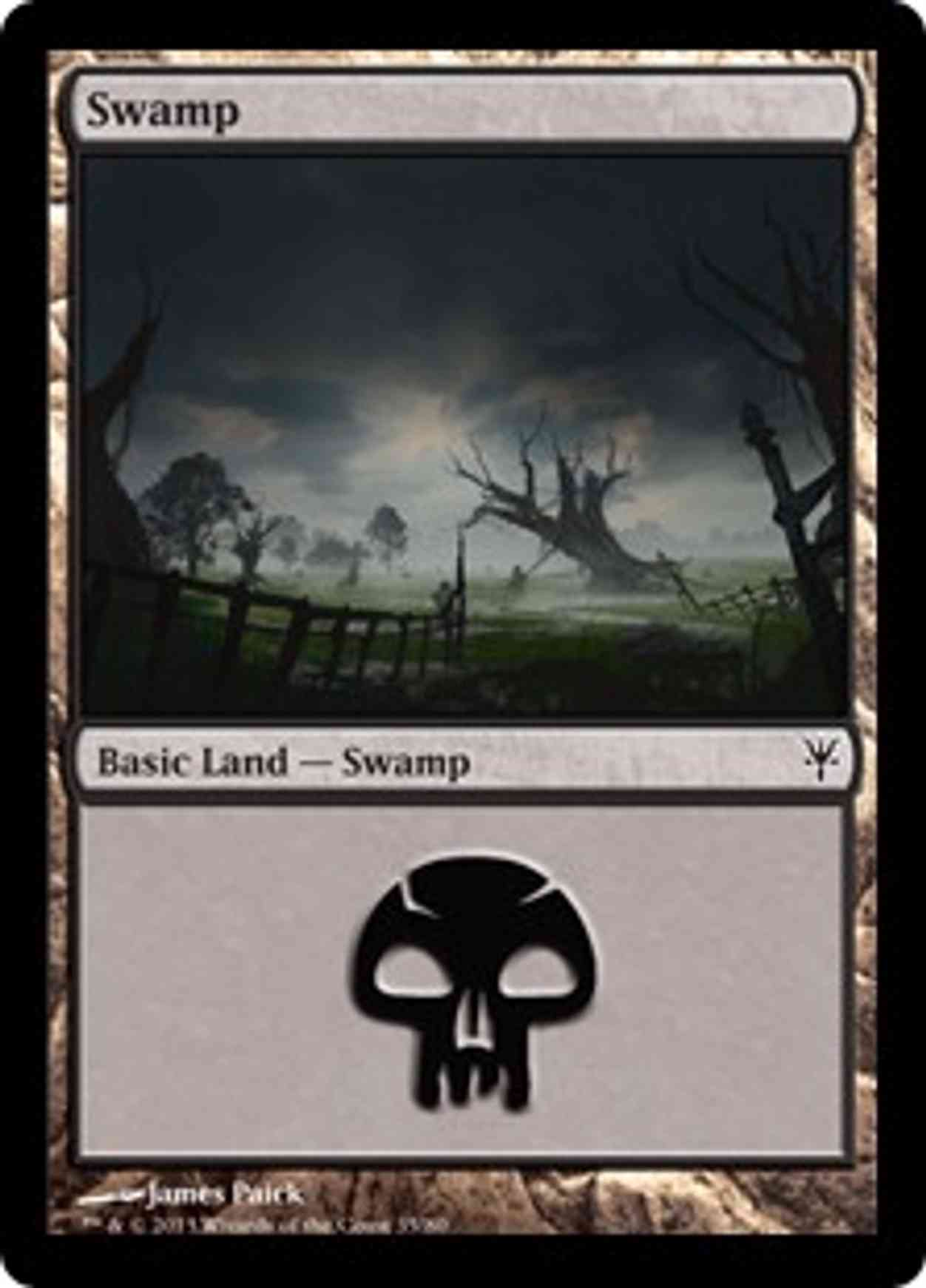 Swamp (35) magic card front