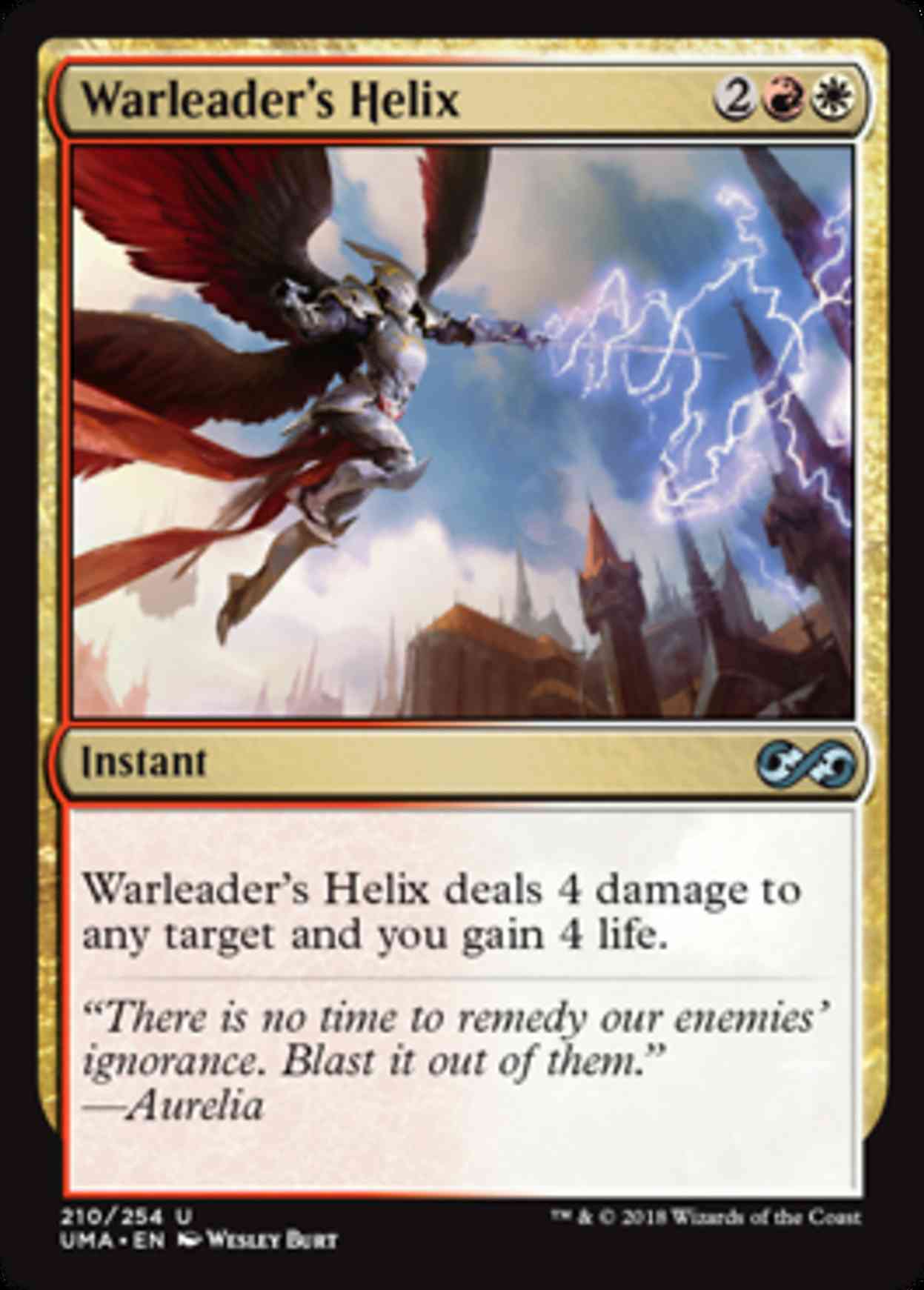 Warleader's Helix magic card front