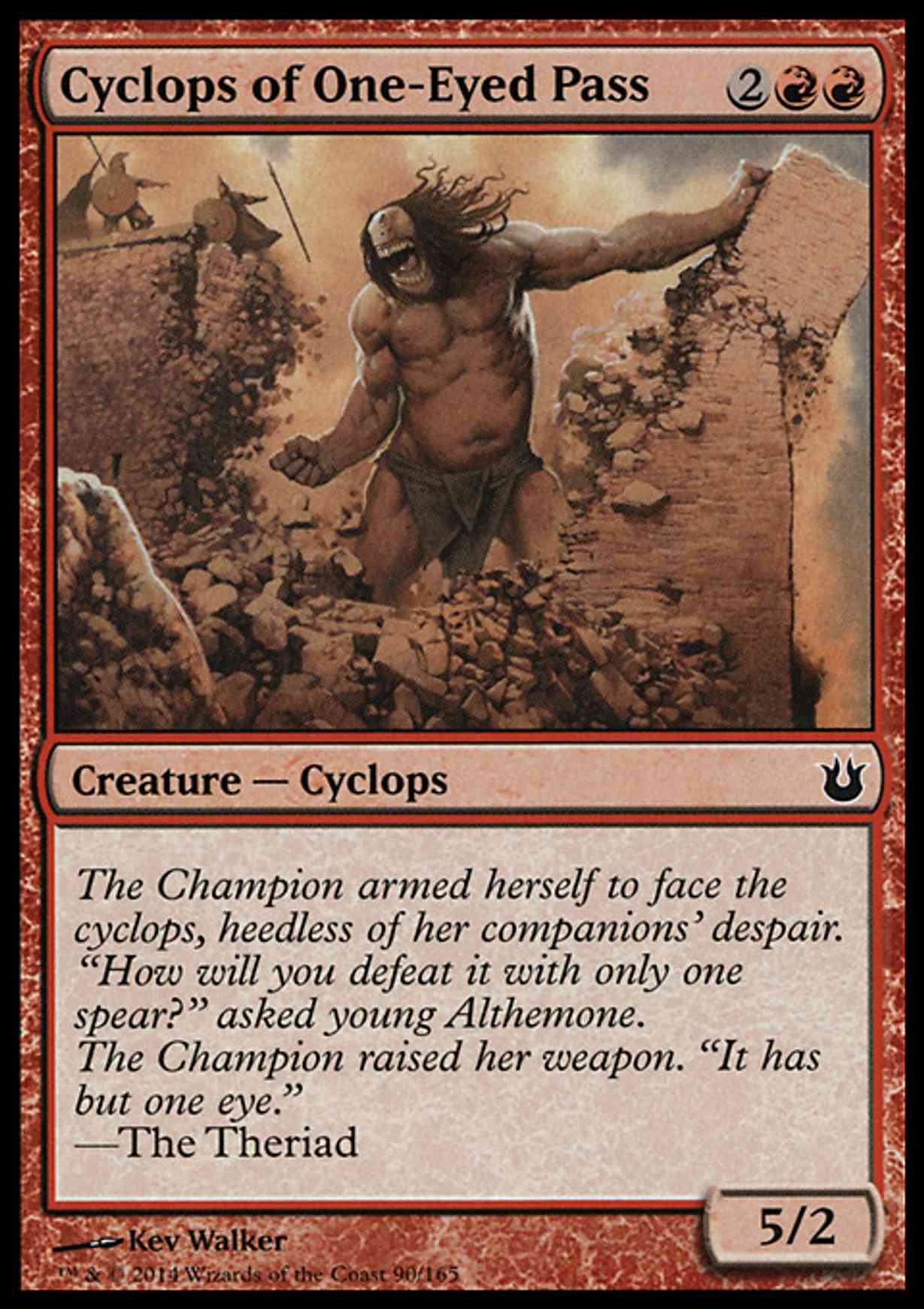 Cyclops of One-Eyed Pass magic card front