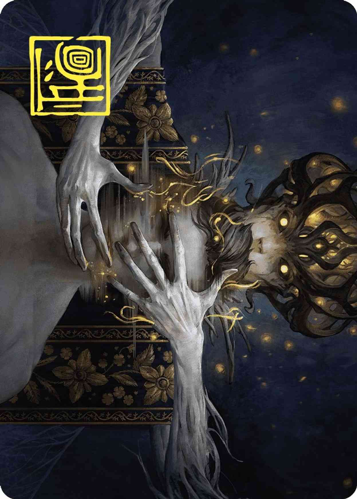 Ego Drain Art Card (Gold-Stamped Signature) magic card front