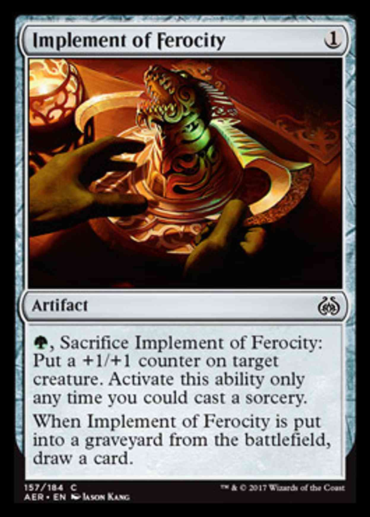 Implement of Ferocity magic card front