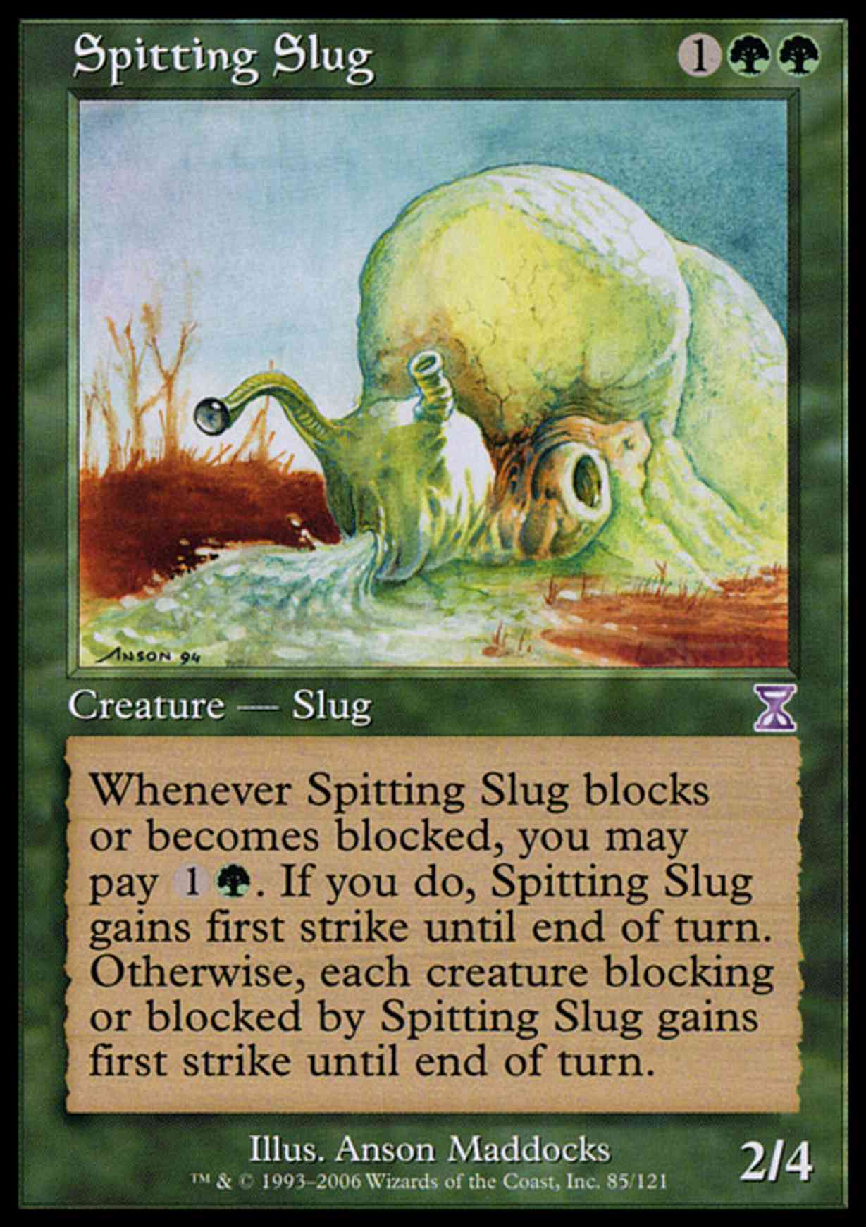 Spitting Slug magic card front