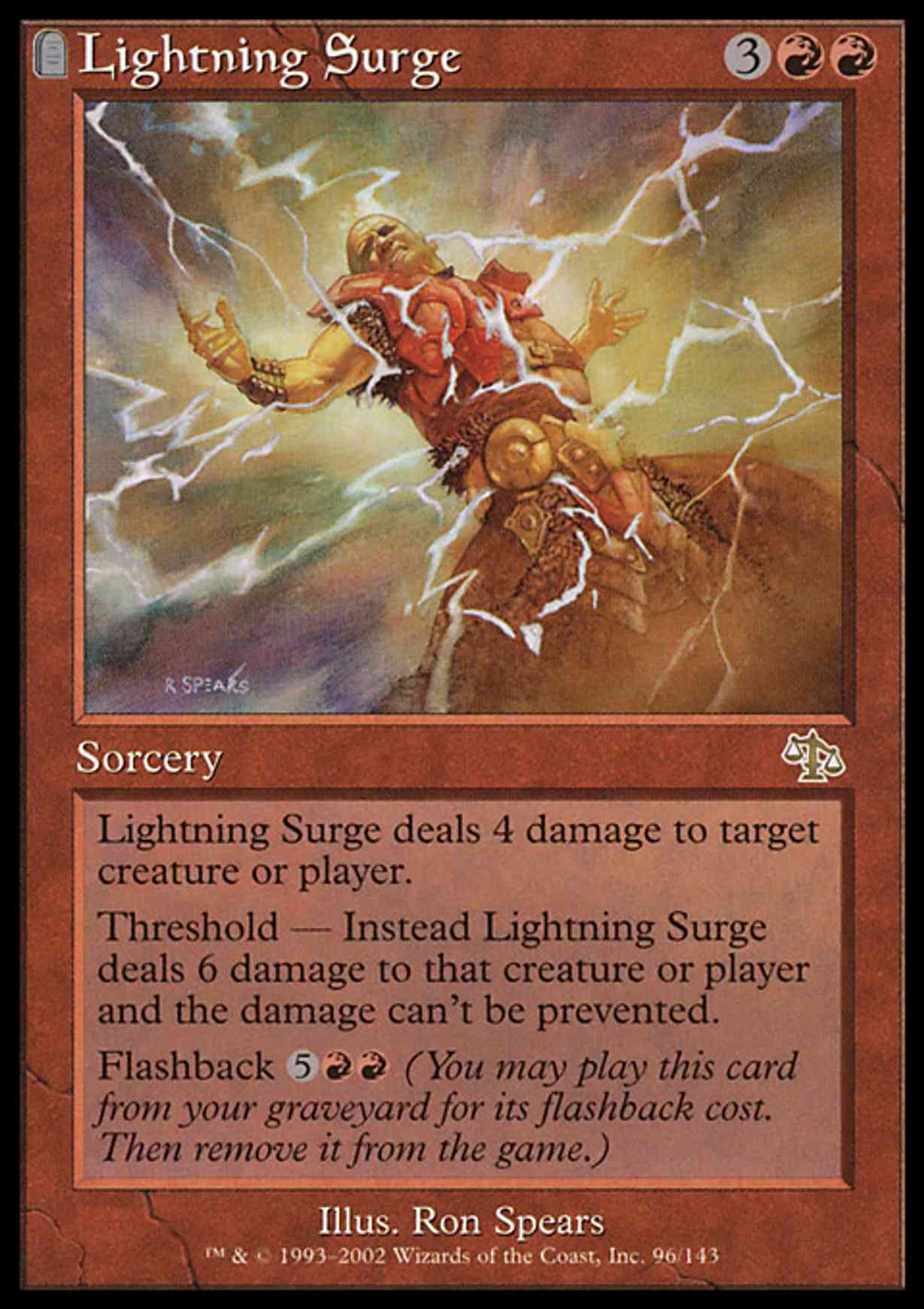 Lightning Surge magic card front