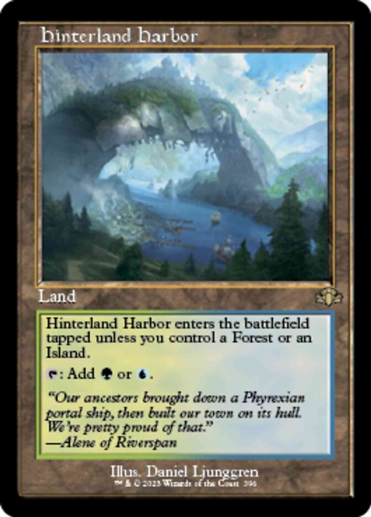 Hinterland Harbor (Retro Frame) magic card front