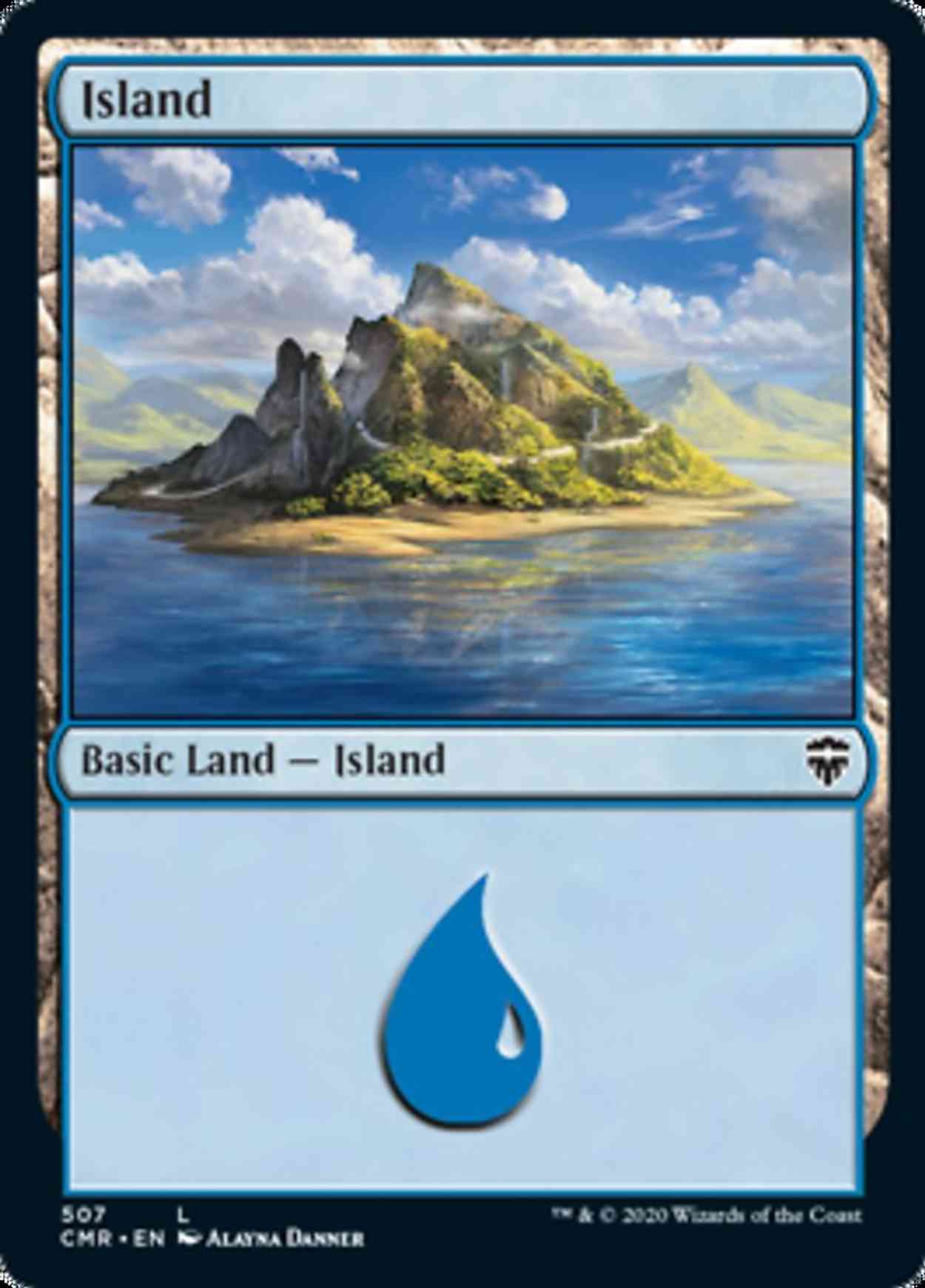 Island (507) magic card front