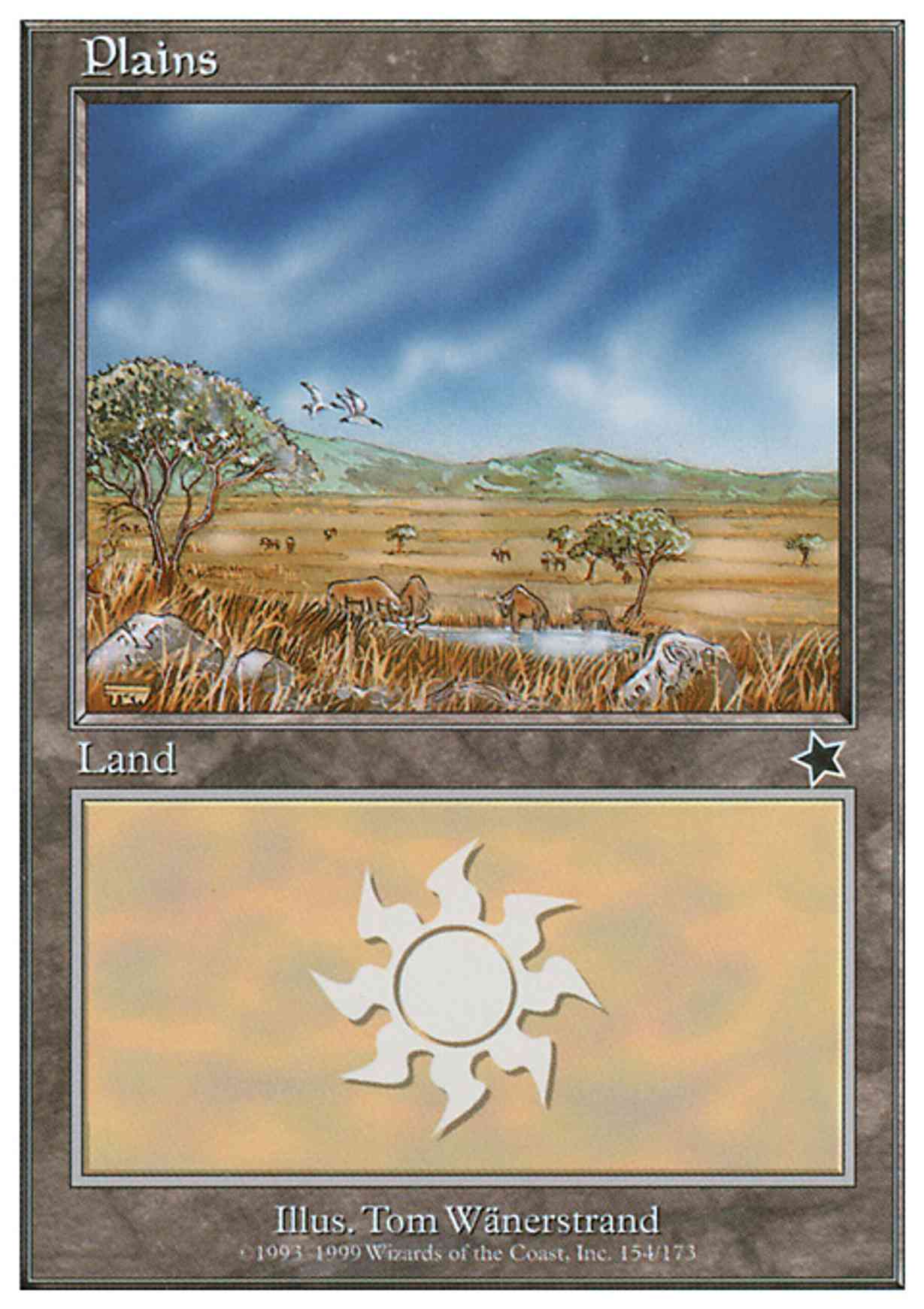 Plains (154)  magic card front