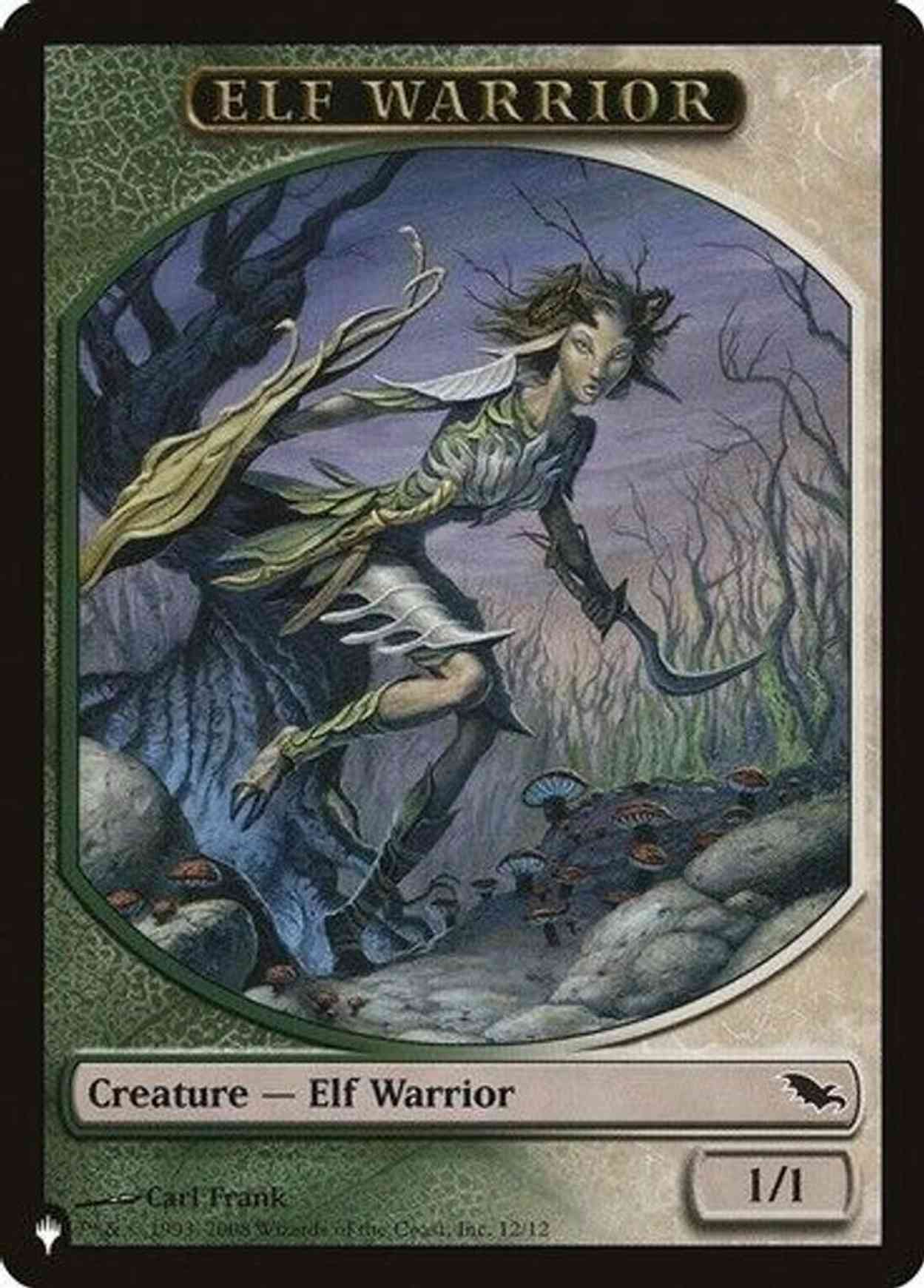 Elf Warrior // Emblem - Tibalt, Cosmic Impostor Double-sided Token magic card front