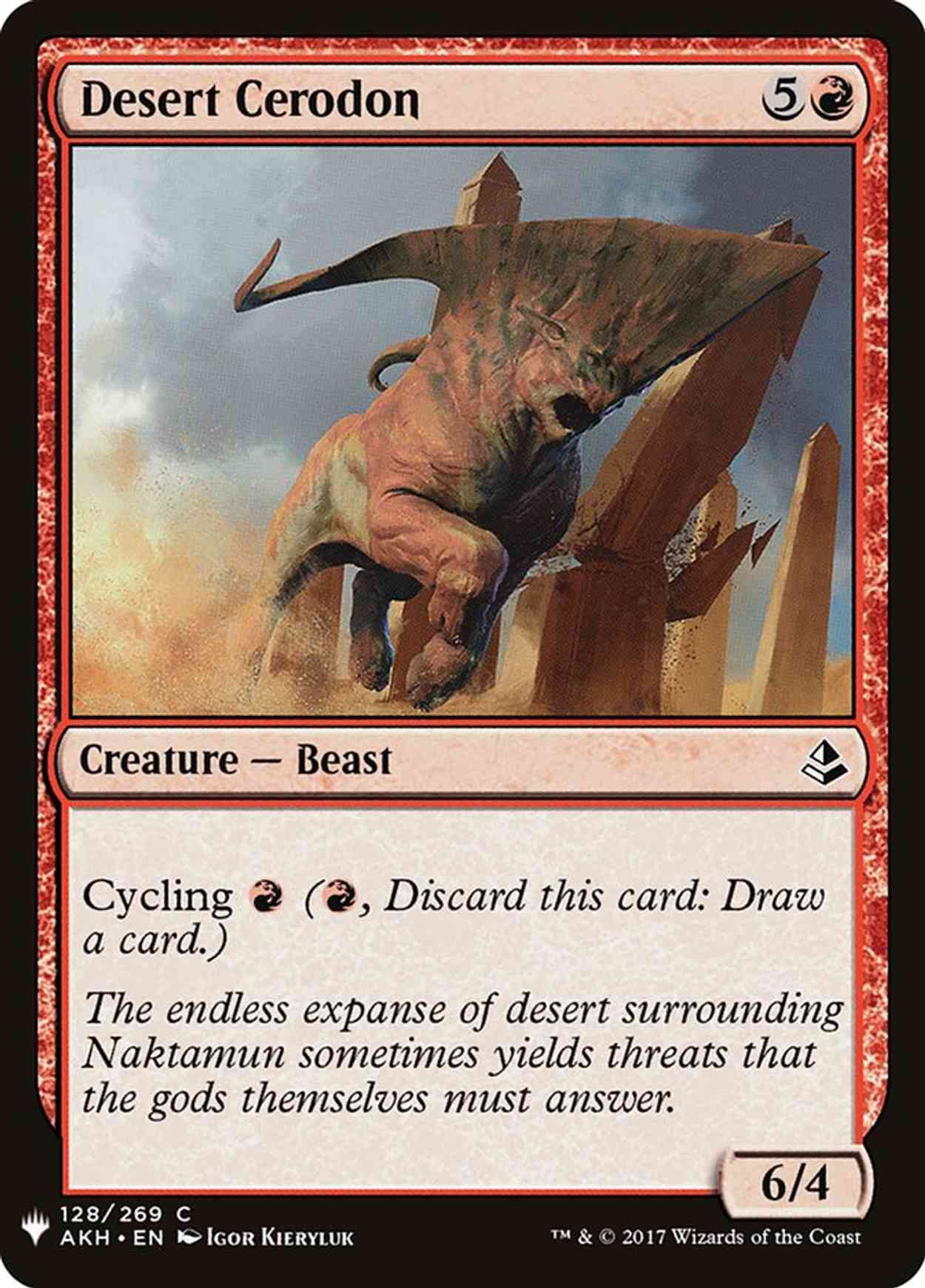 Desert Cerodon magic card front