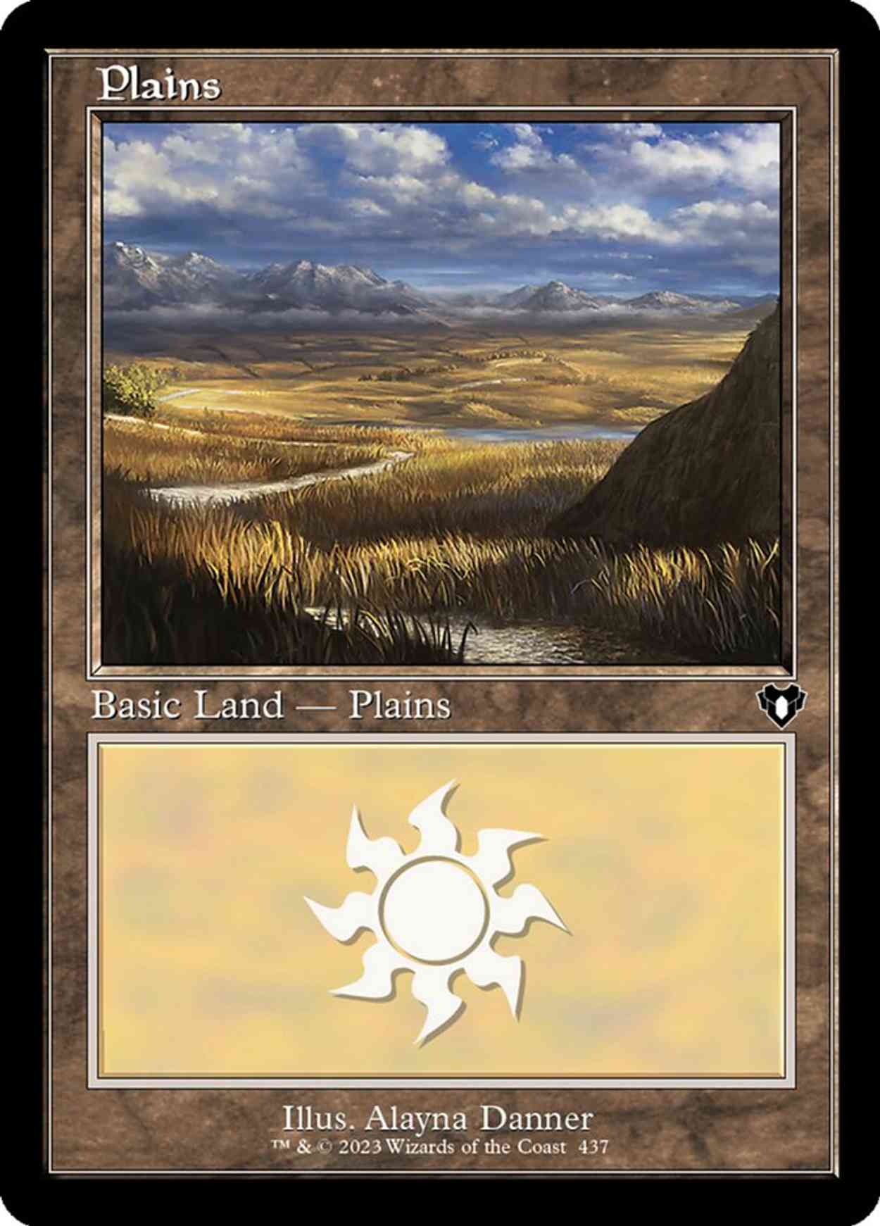 Plains (0437) (Retro Frame) magic card front