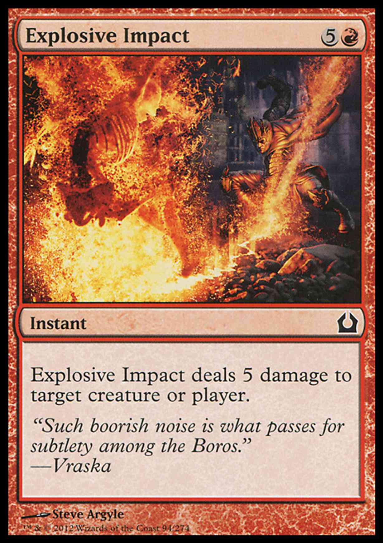 Explosive Impact magic card front