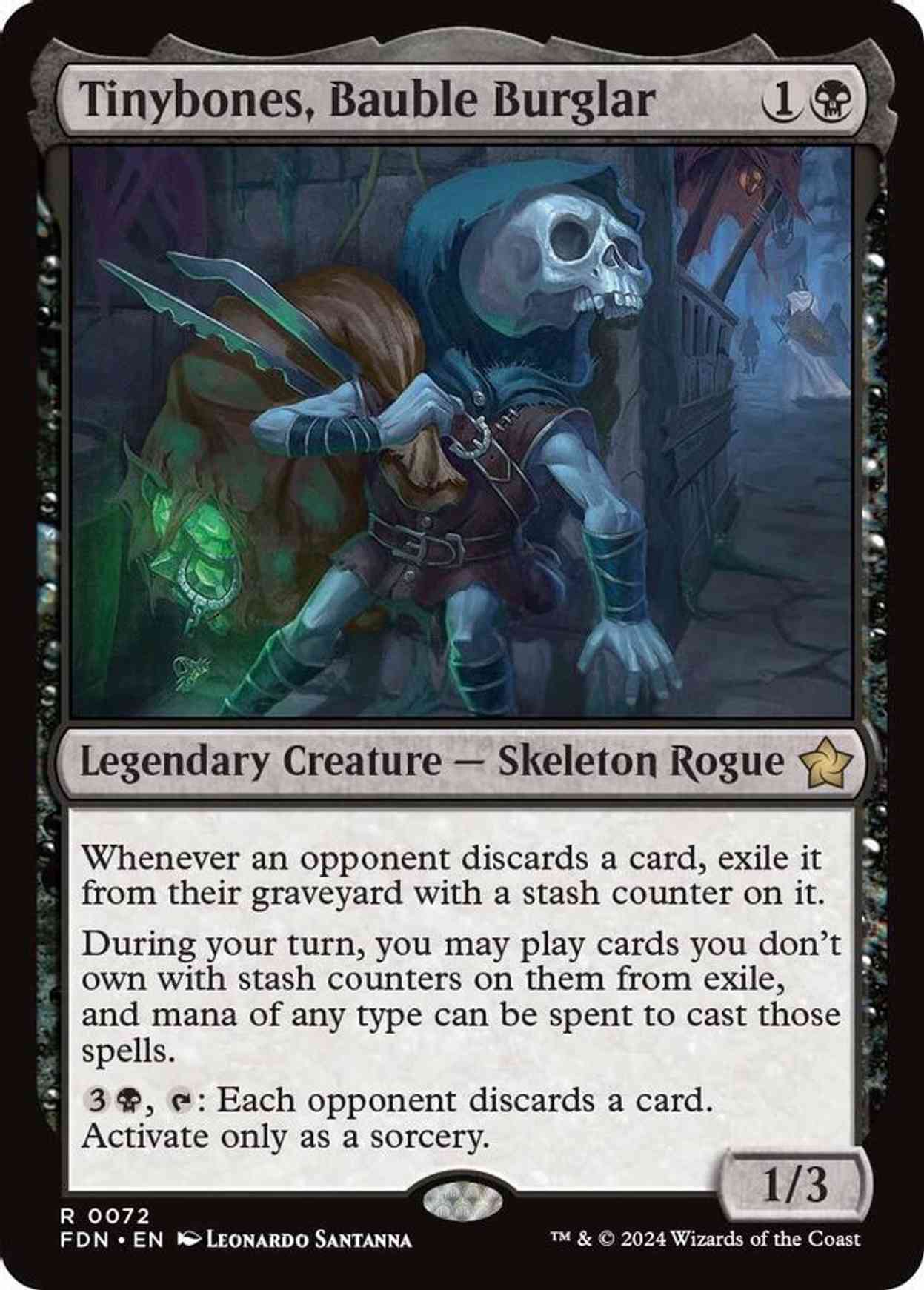 Tinybones, Bauble Burglar magic card front