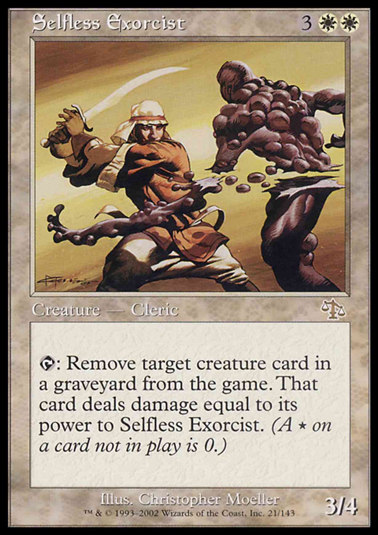 Selfless Exorcist magic card front
