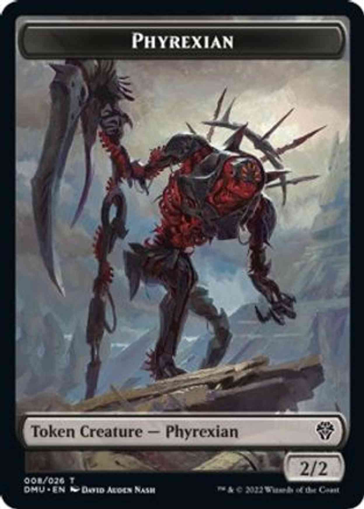 Phyrexian // Dragon Double-sided Token magic card front