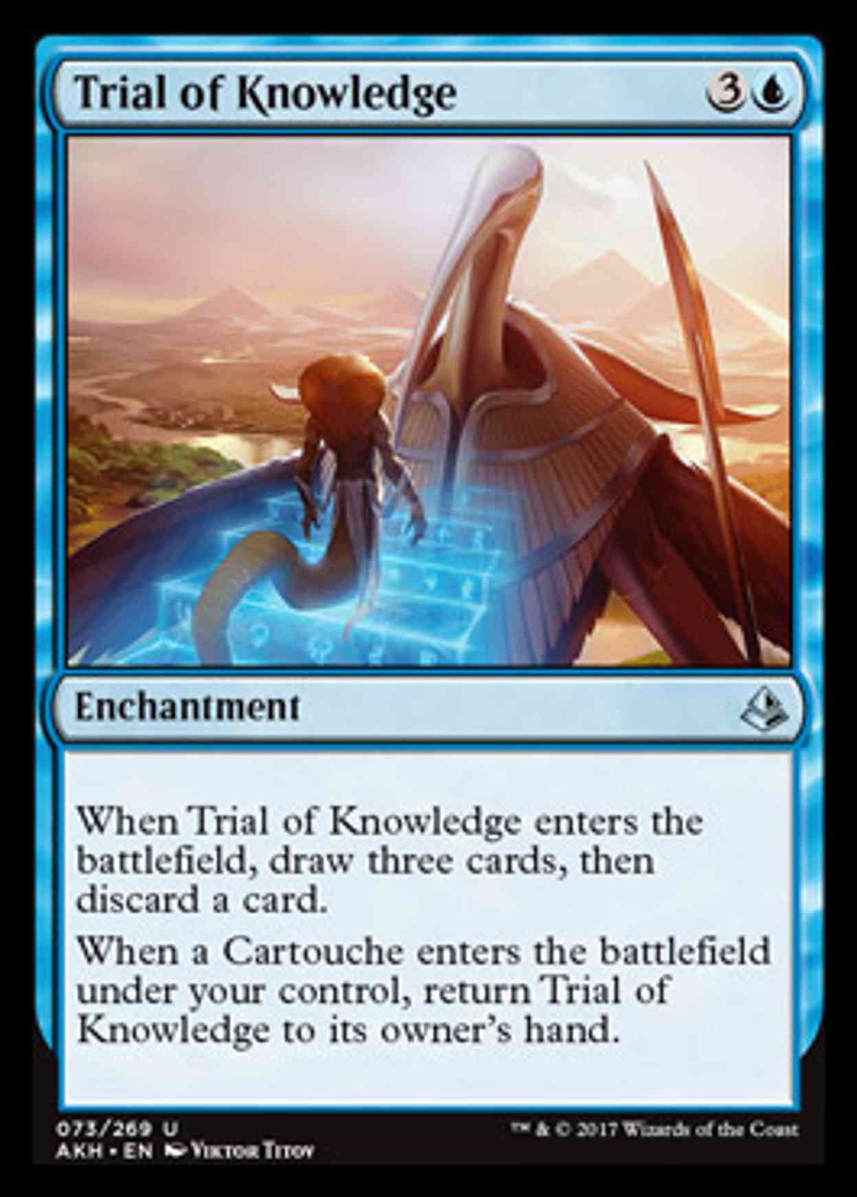 Trial of Knowledge magic card front