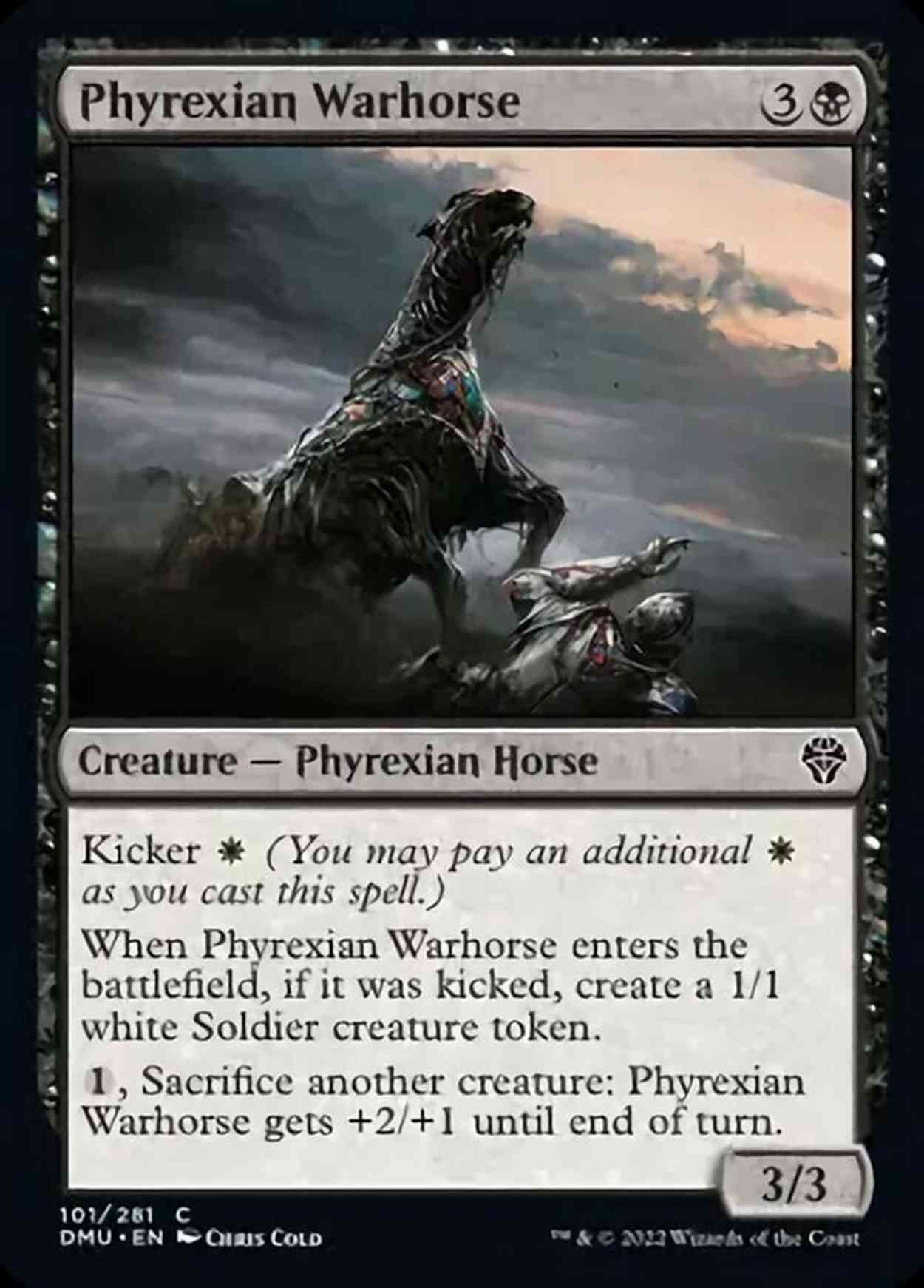 Phyrexian Warhorse magic card front