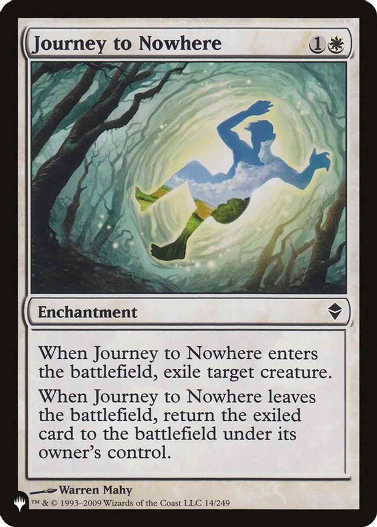 Journey to Nowhere magic card front