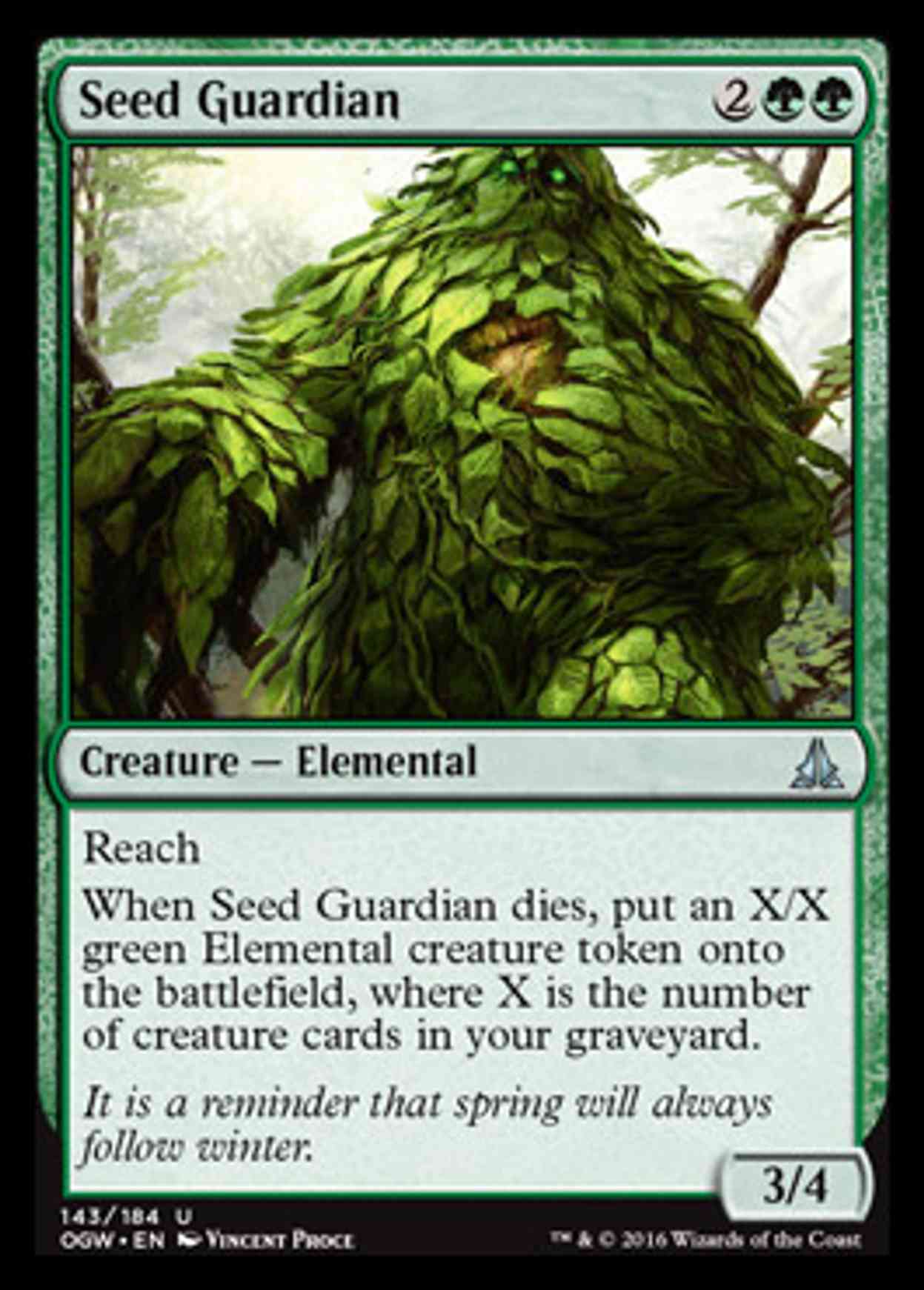 Seed Guardian magic card front