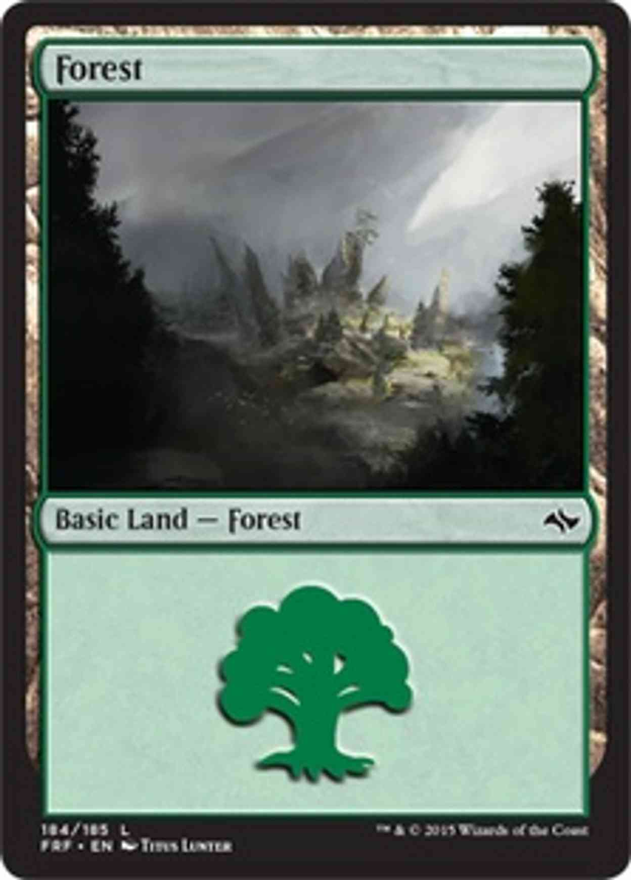 Forest (184) magic card front