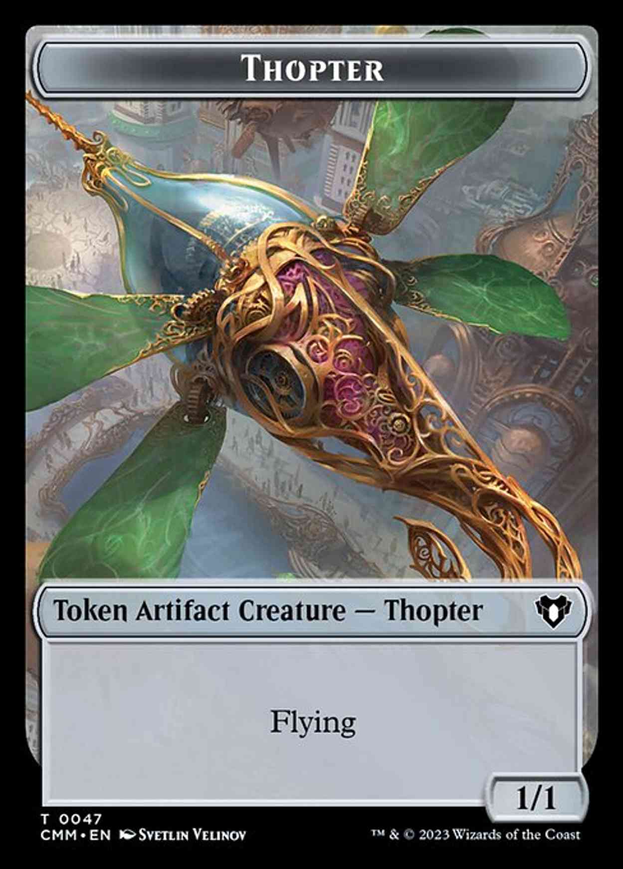 Thopter // Emblem - Daretti, Scrap Savant Double-Sided Token magic card front