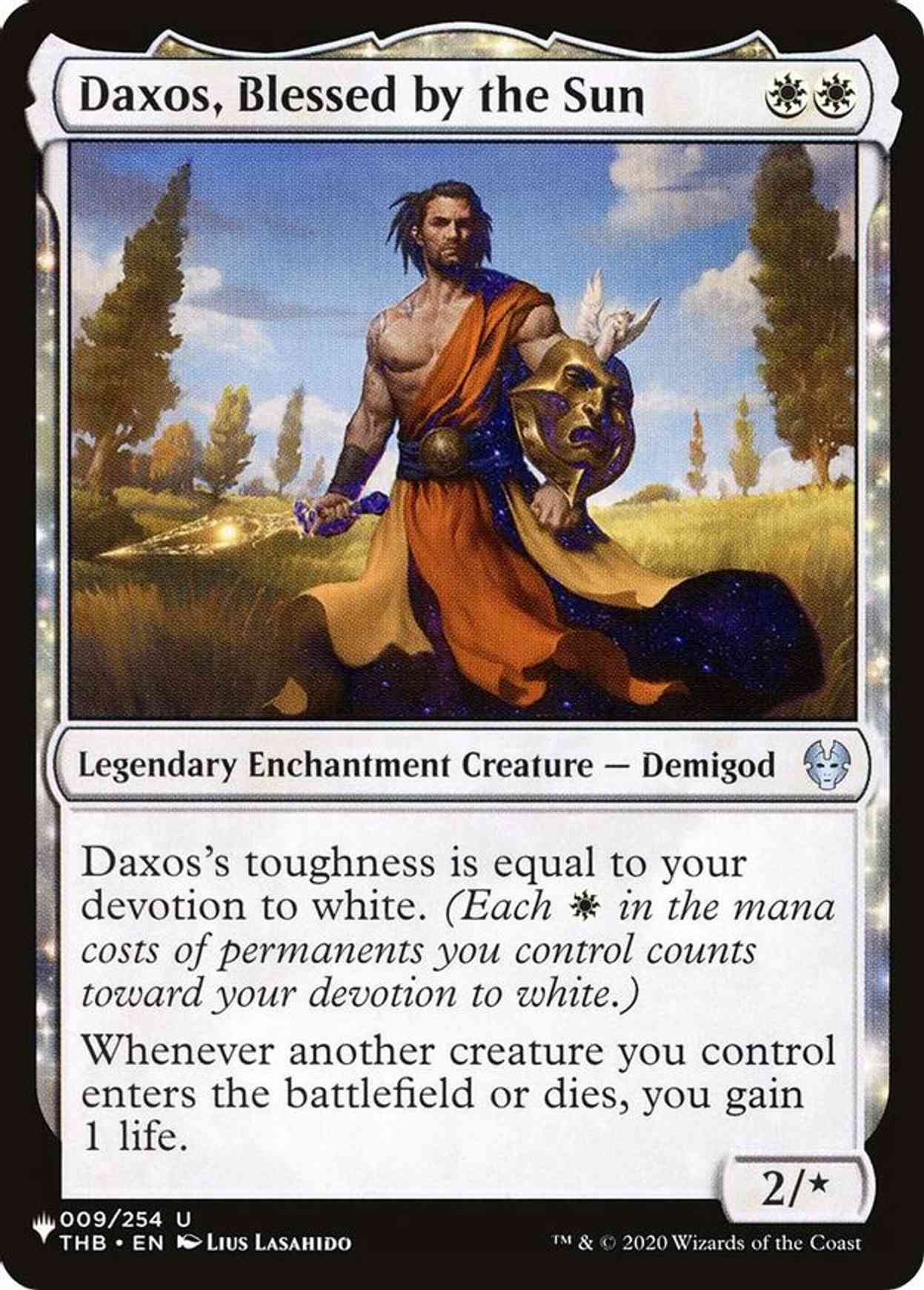 Daxos, Blessed by the Sun magic card front