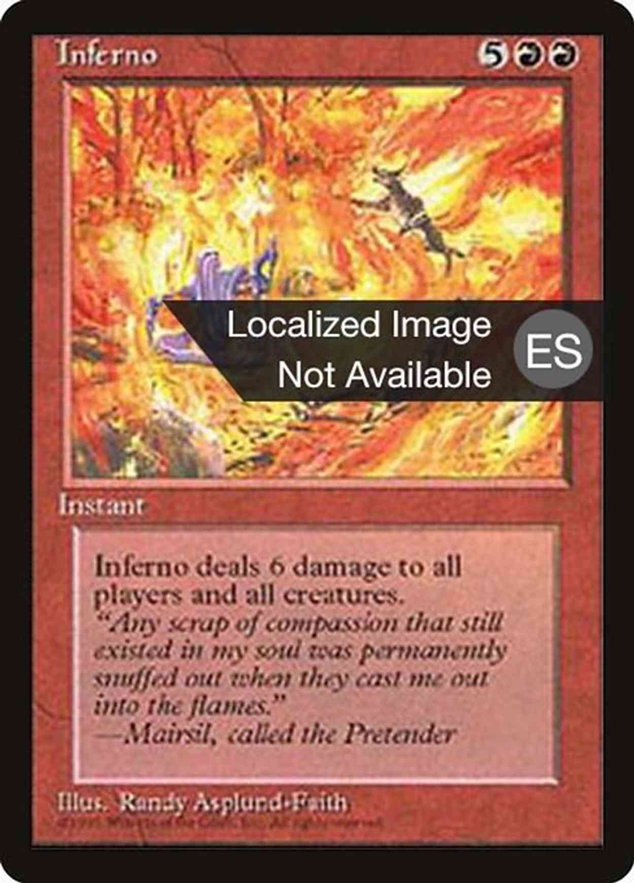 Inferno magic card front