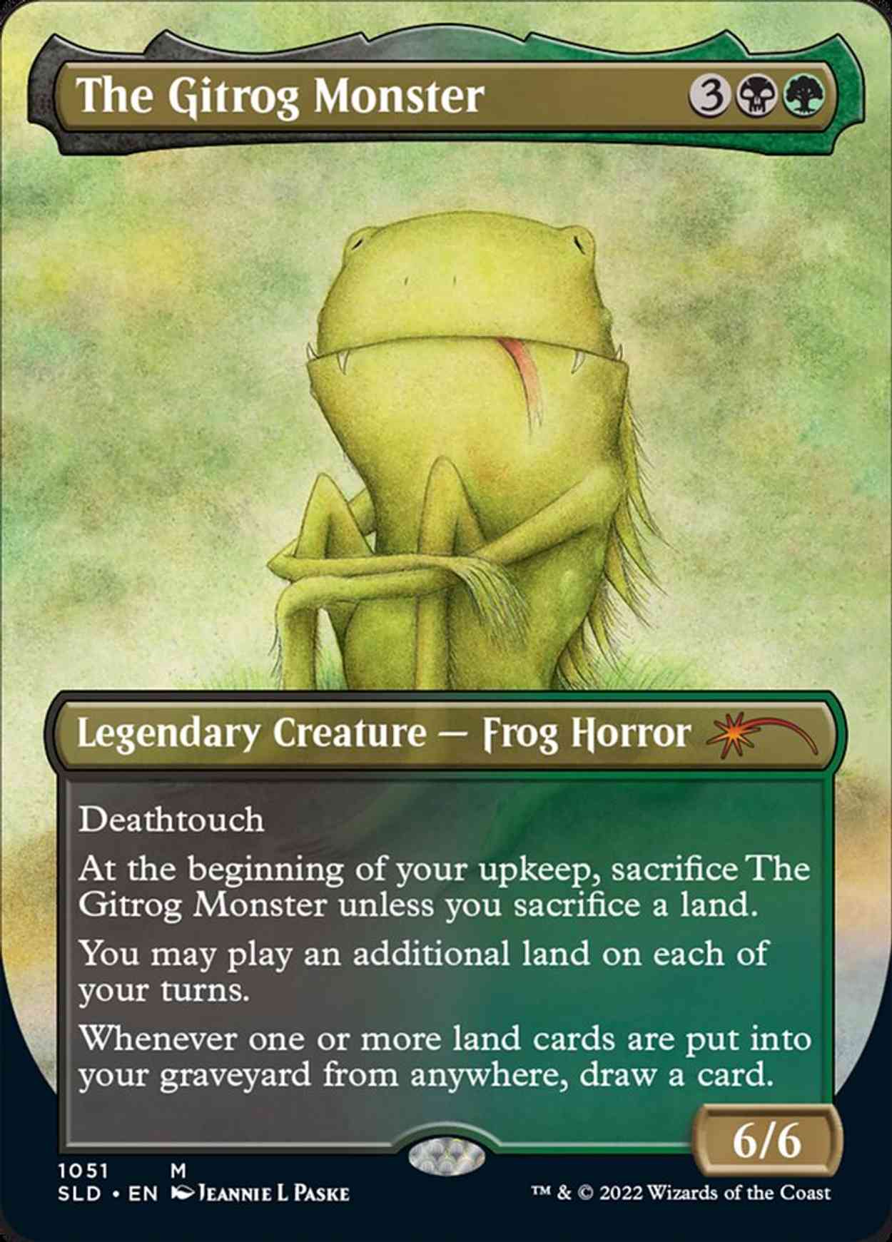 The Gitrog Monster (Borderless) magic card front