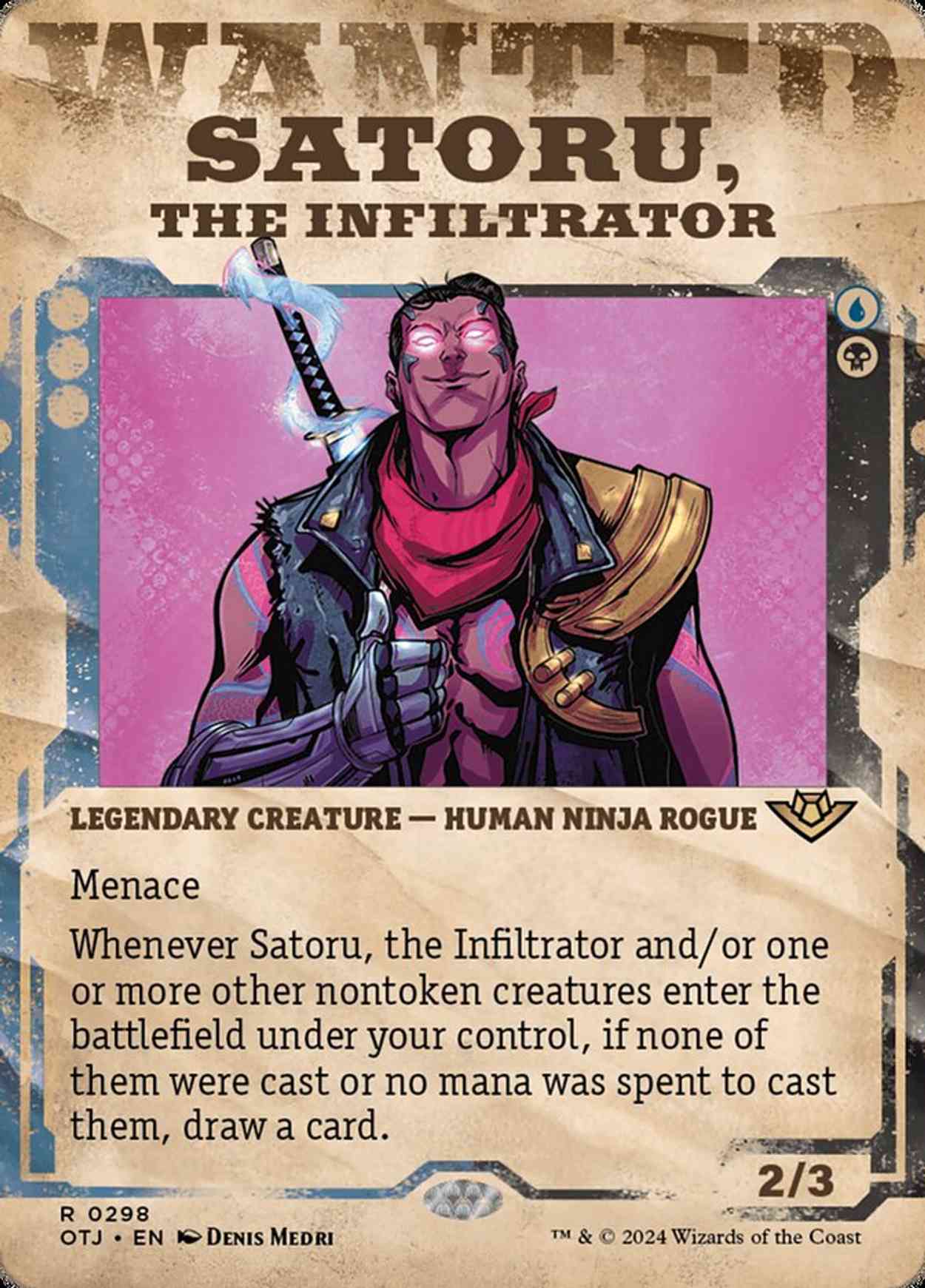 Satoru, the Infiltrator (Showcase) magic card front