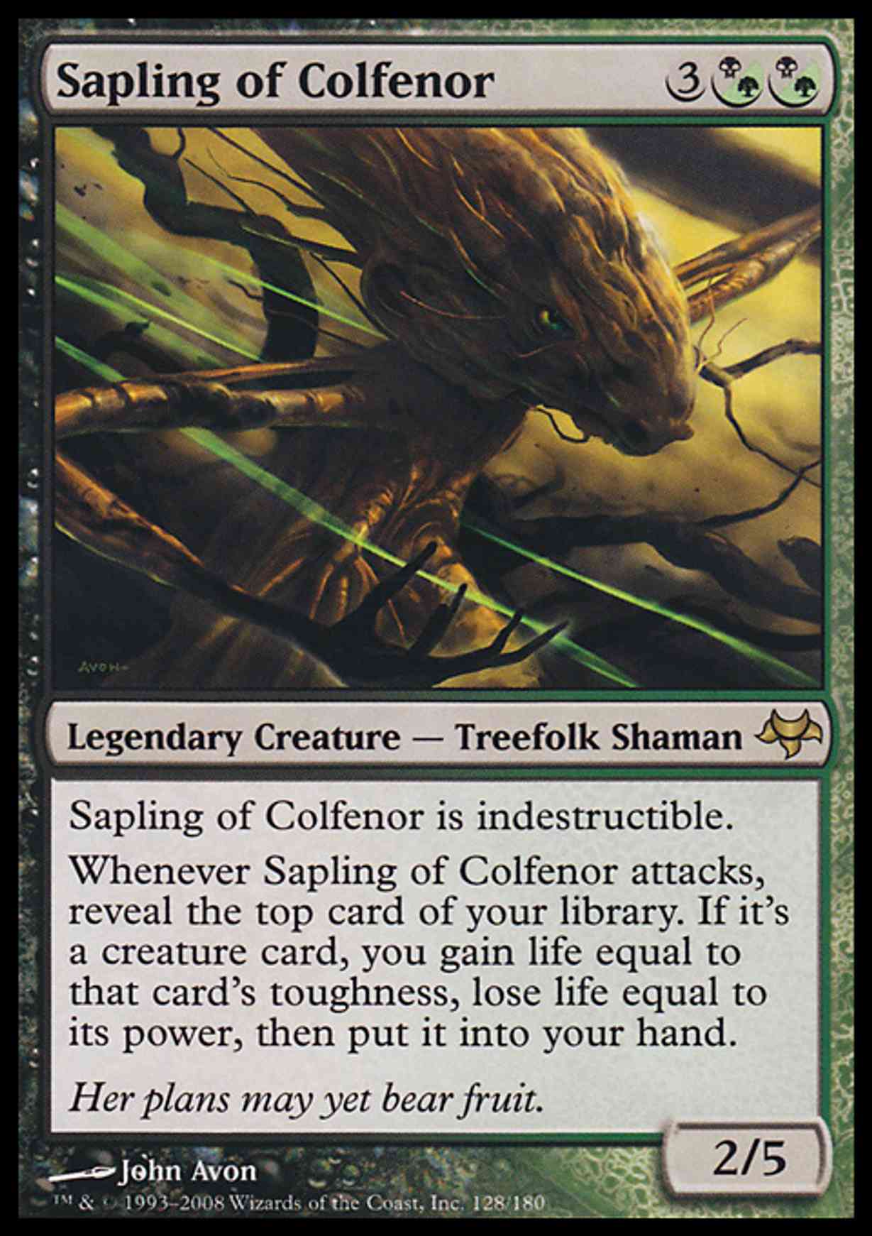 Sapling of Colfenor magic card front