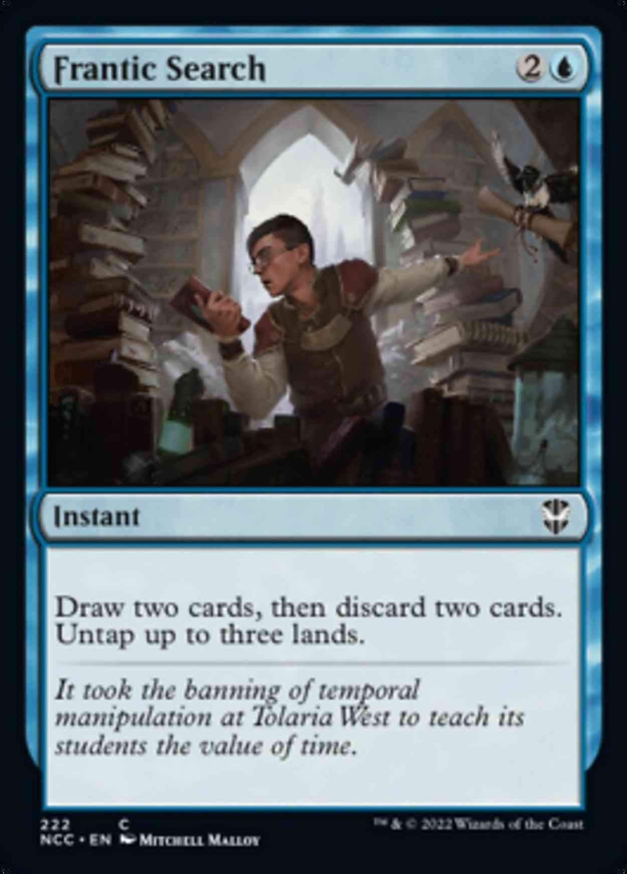 Frantic Search magic card front