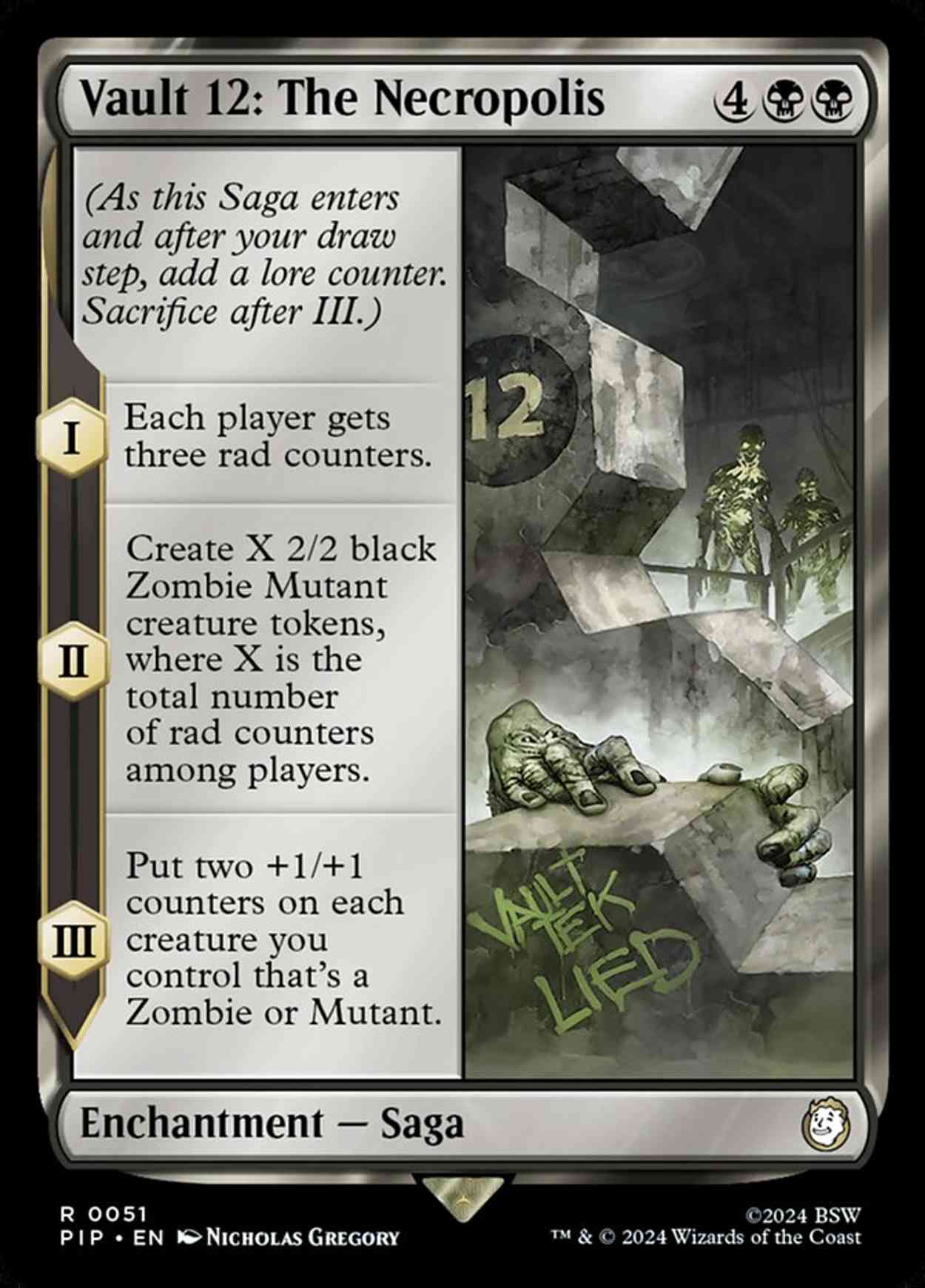 Vault 12: The Necropolis magic card front