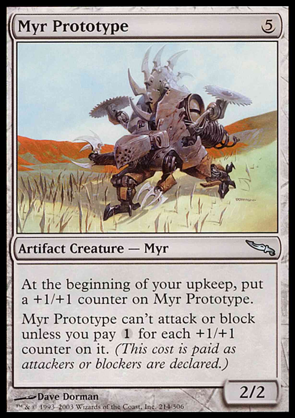 Myr Prototype magic card front