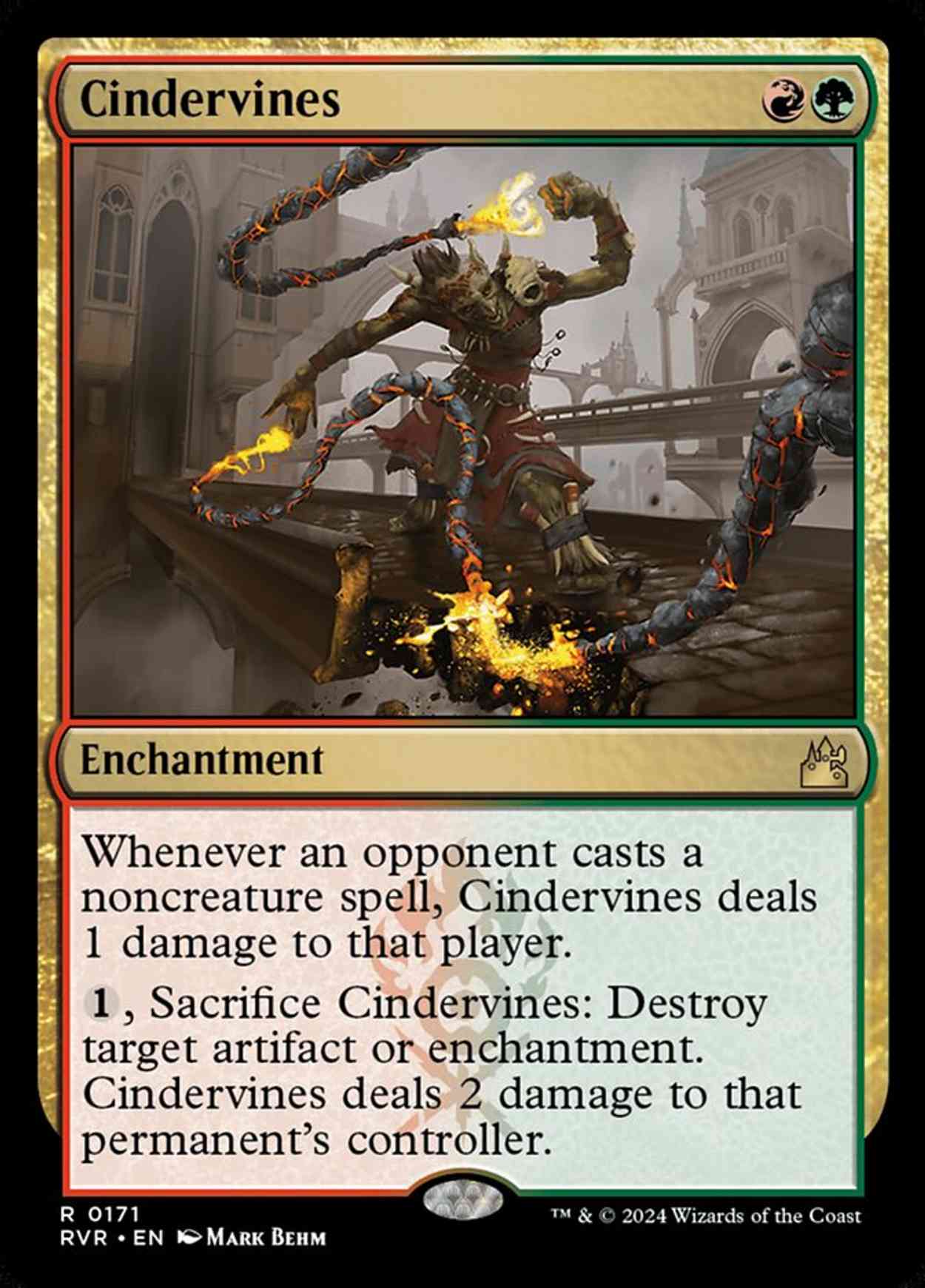 Cindervines magic card front