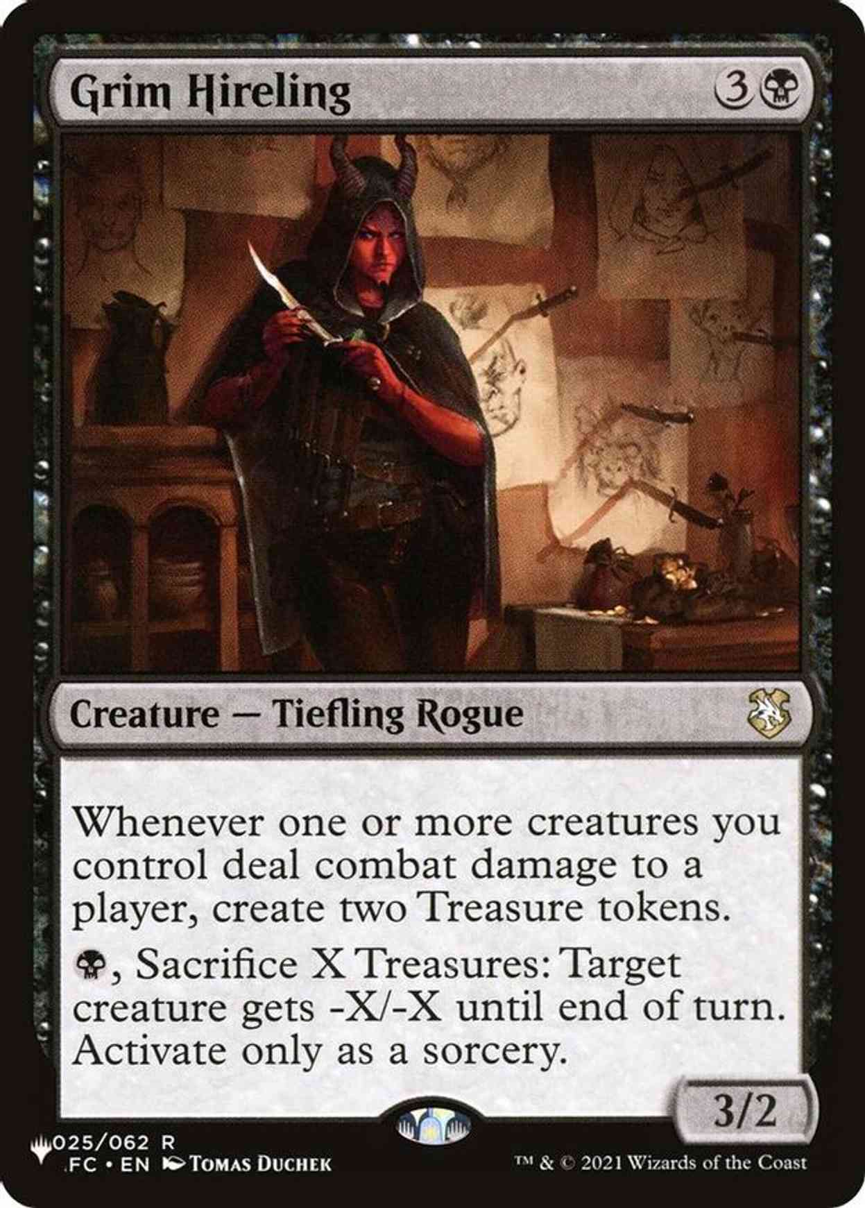 Grim Hireling magic card front