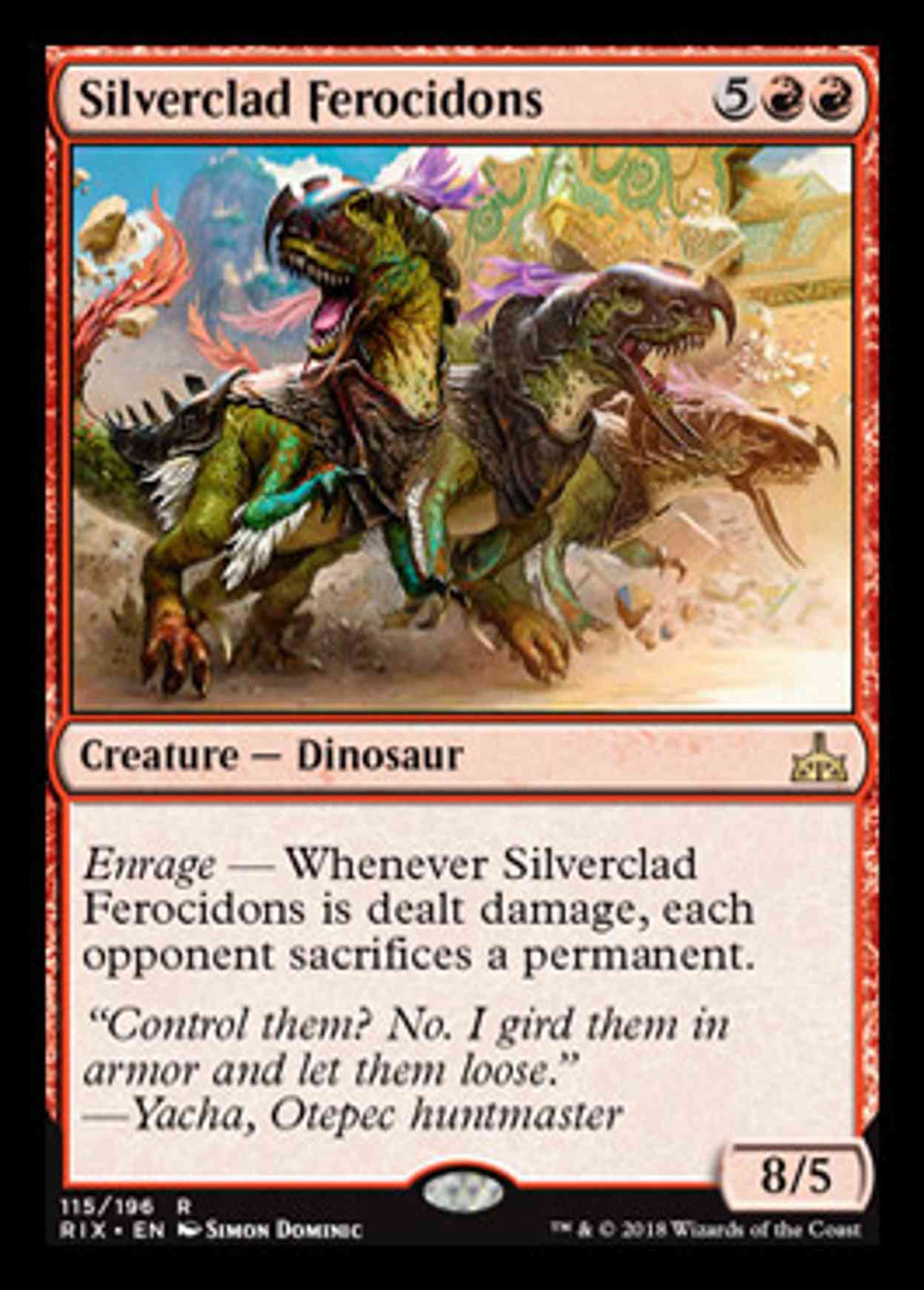 Silverclad Ferocidons magic card front
