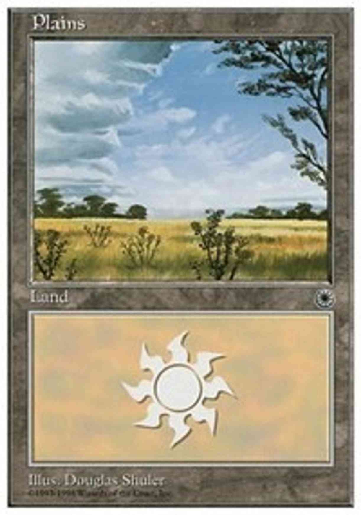 Plains (Portal) magic card front