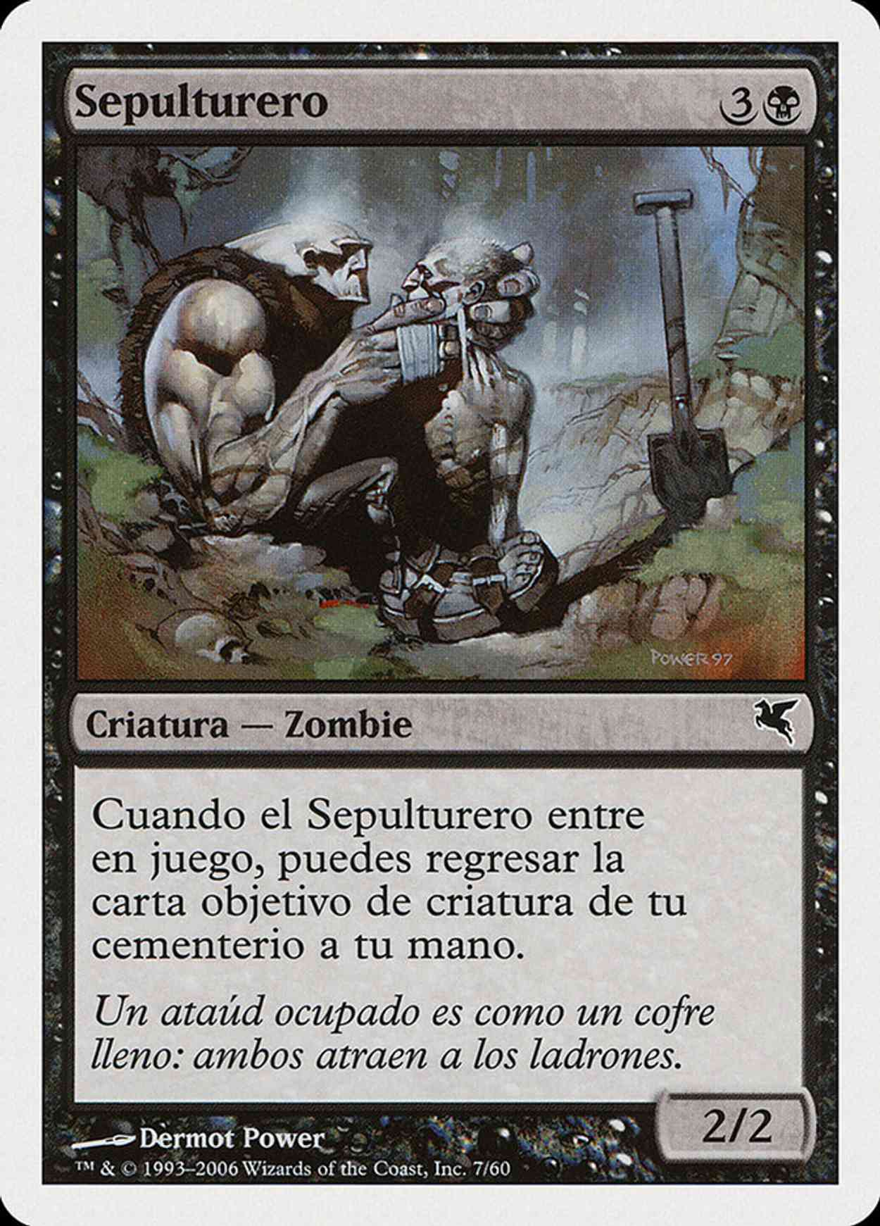 Gravedigger (Retro Frame) magic card front