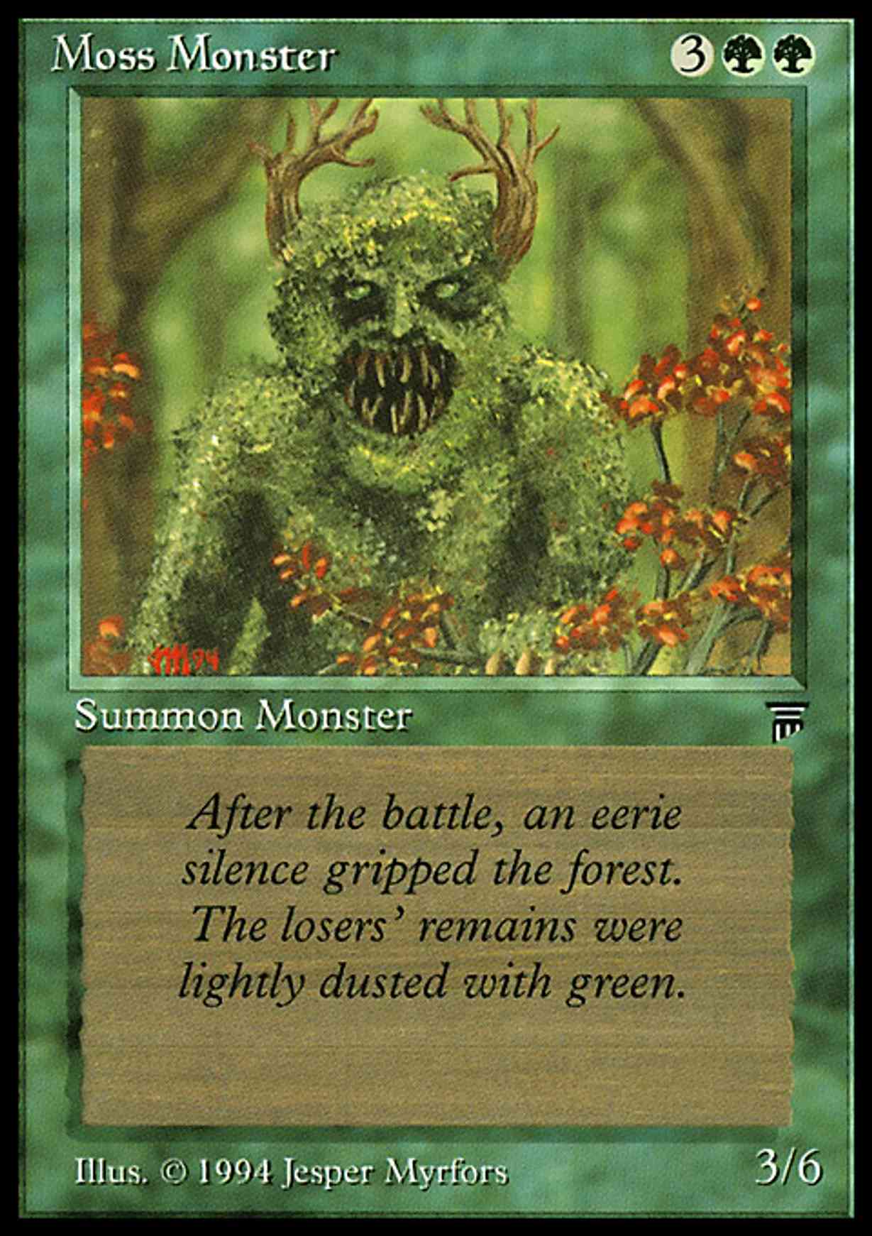Moss Monster magic card front